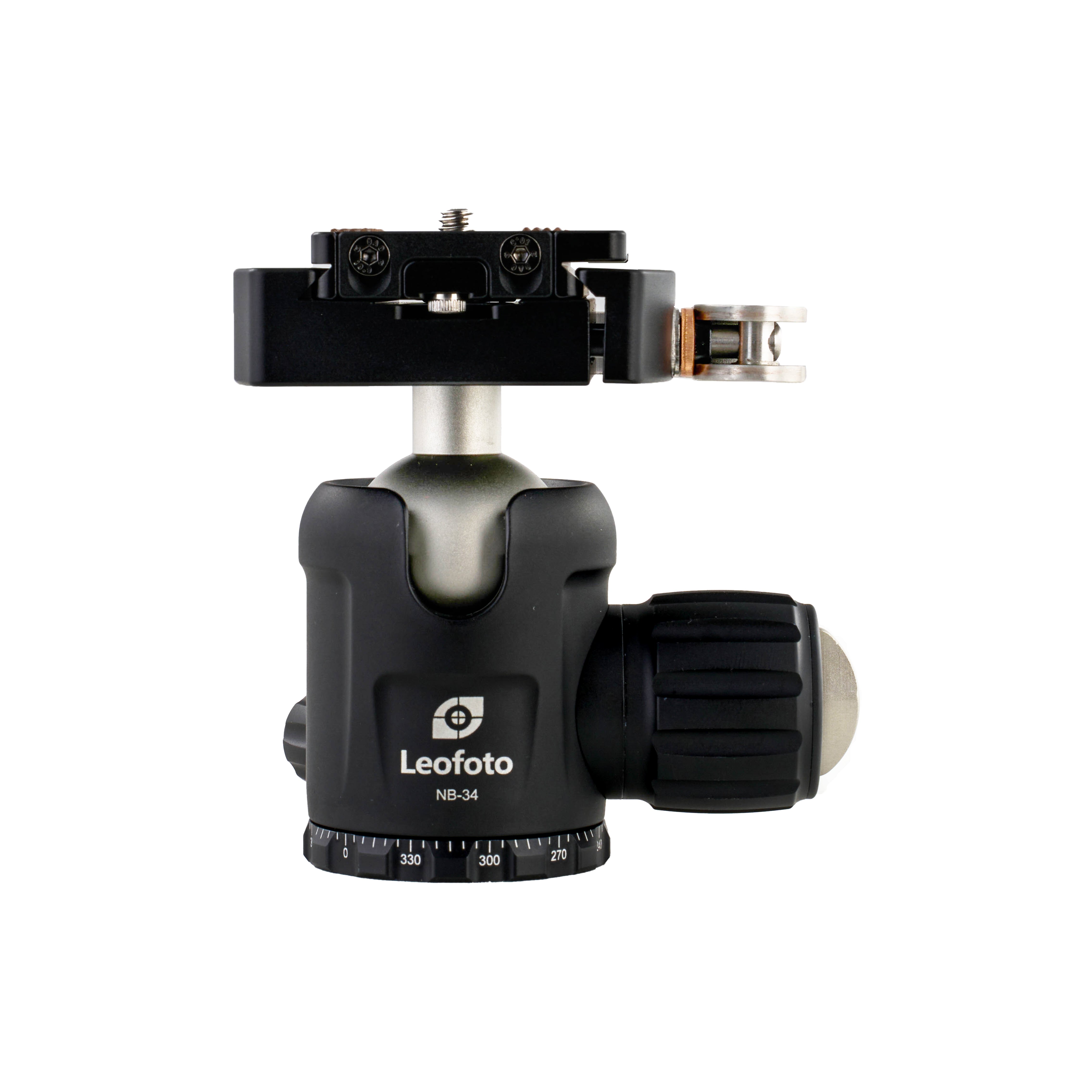 Leofoto NB-34LR Pro Ball Head with Lever-Release Clamp and NP-50 QR Plate | Arca Compatible