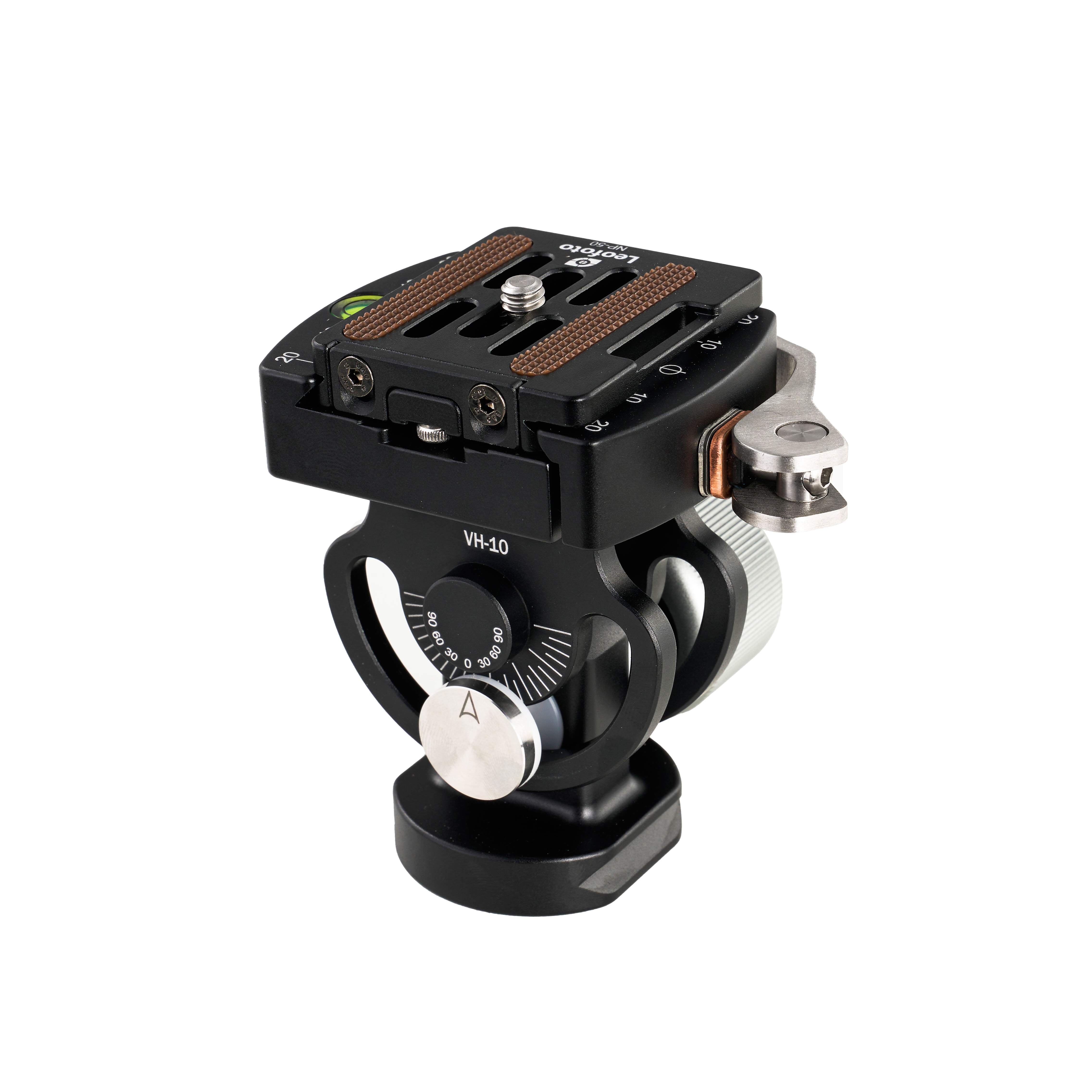 Leofoto VH-10LR 2-Way Monopod Head | Arca Compatible Lever Clamp