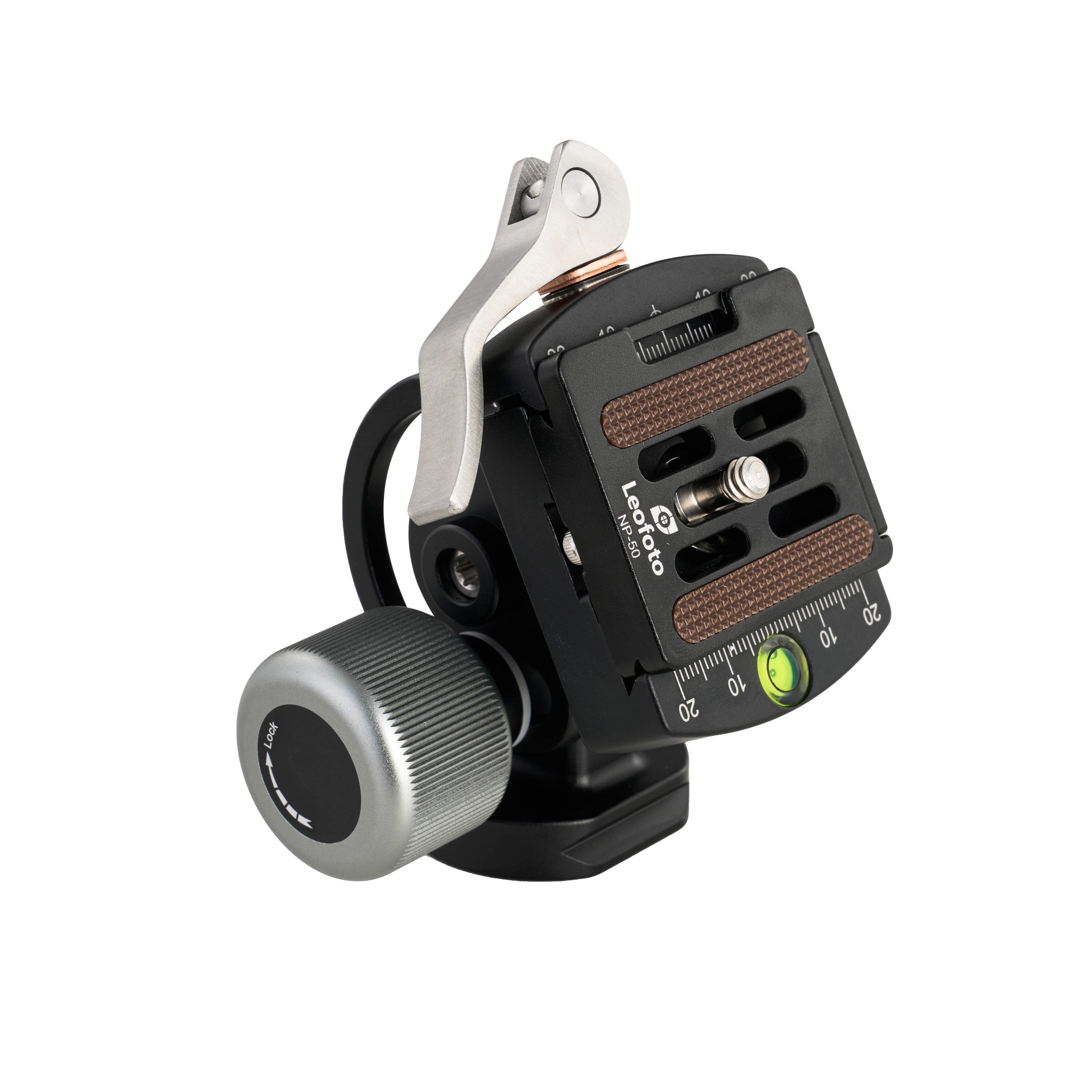 Leofoto VH-10LR 2-Way Monopod Head | Arca Compatible Lever Clamp