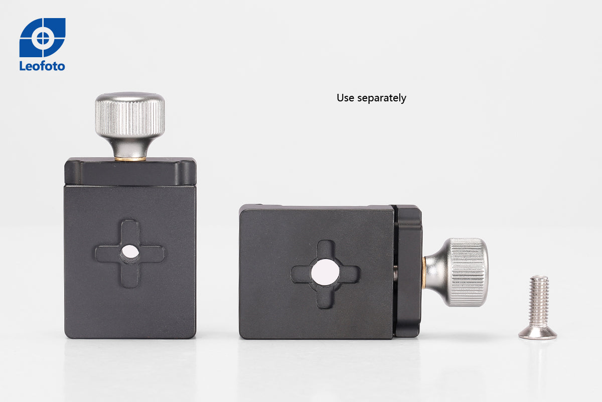 Leofoto DDC-38 + BPL-50N Bidirectional Subtend Double Clamp MINI CLAMP