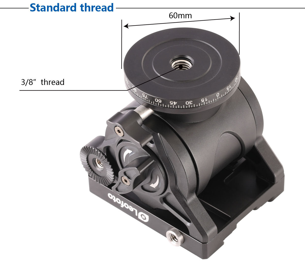 “Open Box" Leofoto BV-10 60mm Fluid Video Head Arca