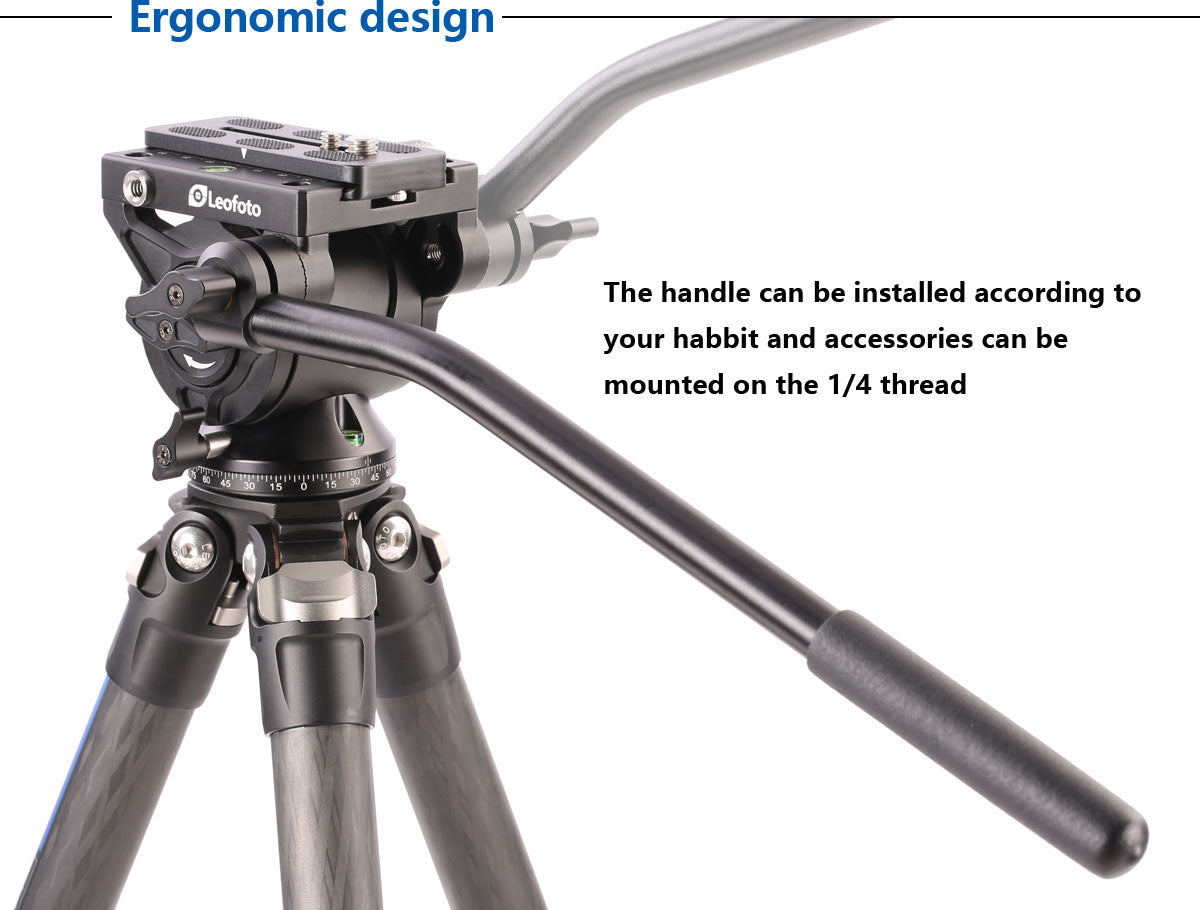 “Open Box" Leofoto BV-10 60mm Fluid Video Head Arca