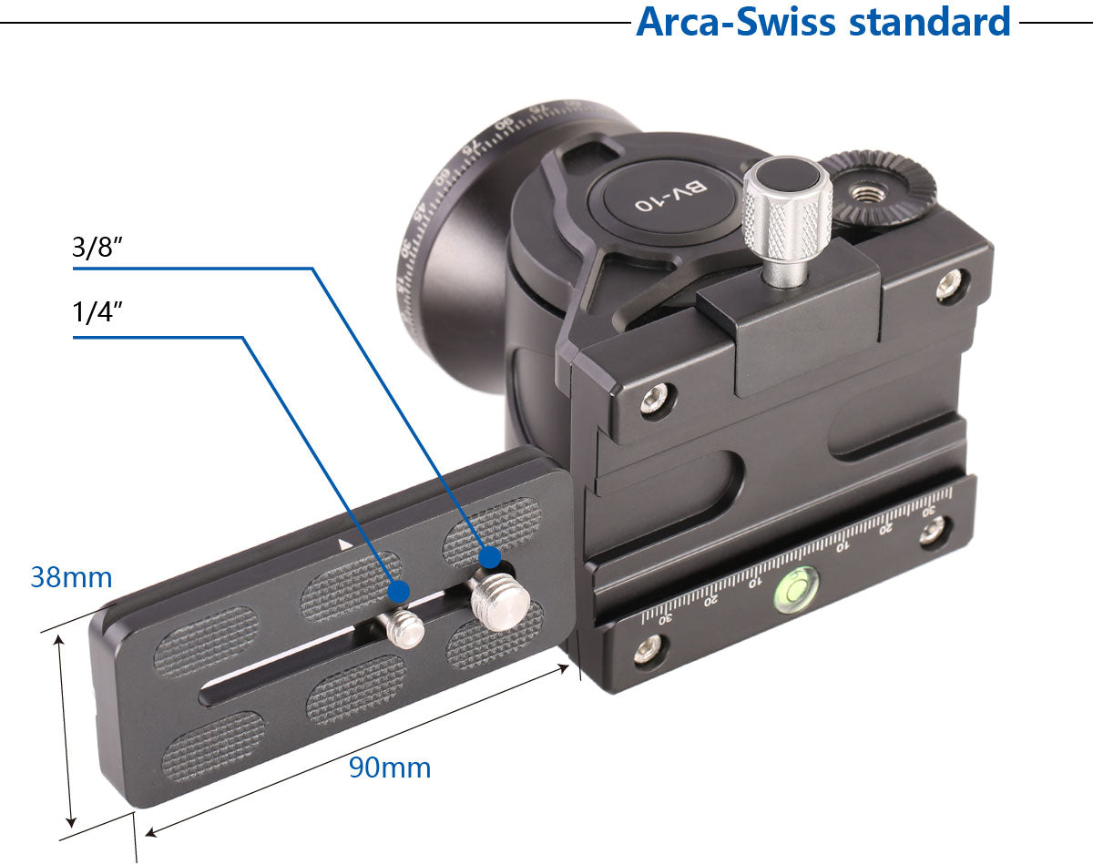 “Open Box" Leofoto BV-10 60mm Fluid Video Head Arca