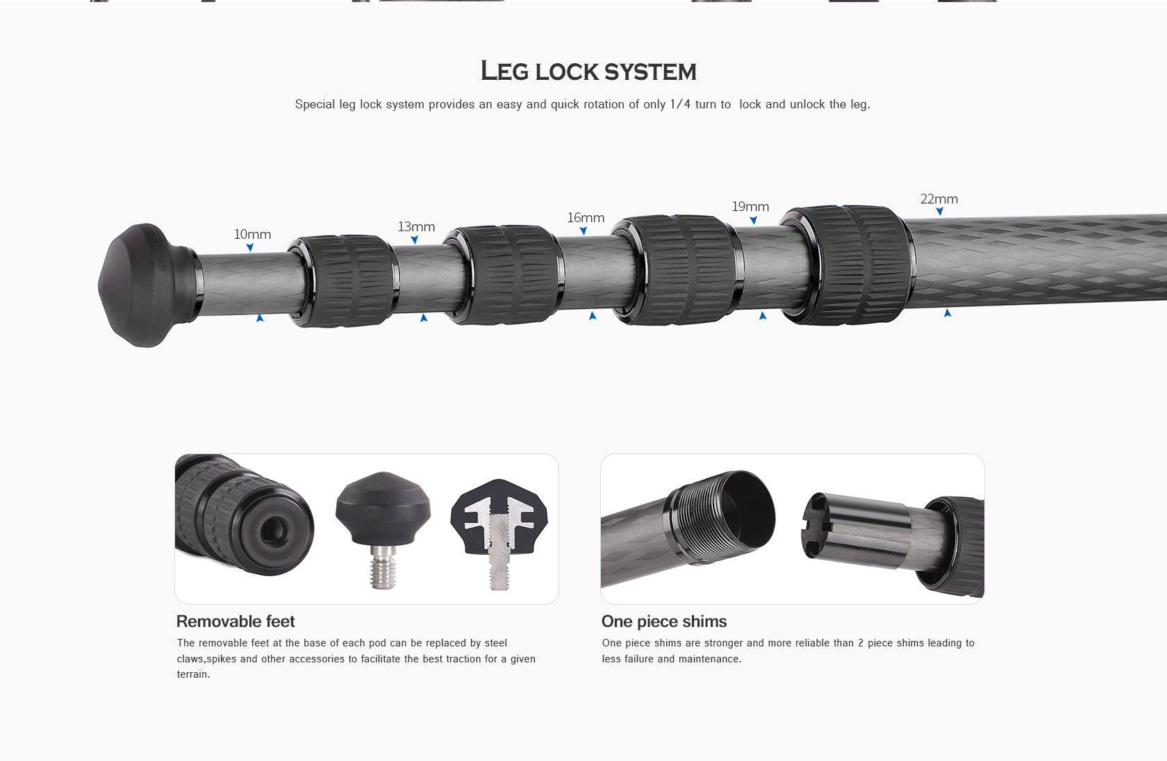 Leofoto LS-225C Professional Light Weight Carbon Fiber Tripod Kit