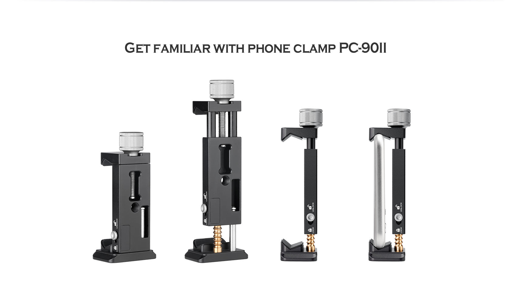 Leofoto PS-1 Smartphone Stand and PC-90II Clamp Combo with Arca-Compatible  Base