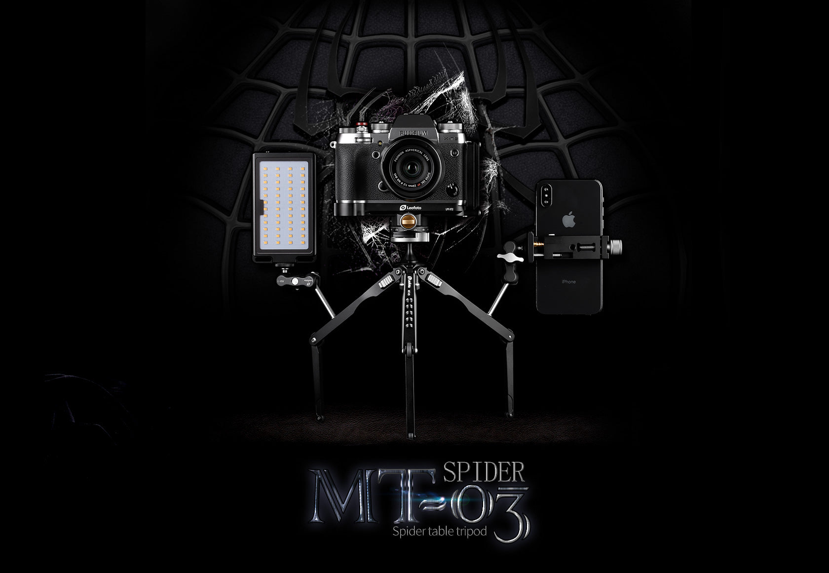 Leofoto MT-03+LH-25 Mini Tripod with Mini Ball Head Kit and Bag