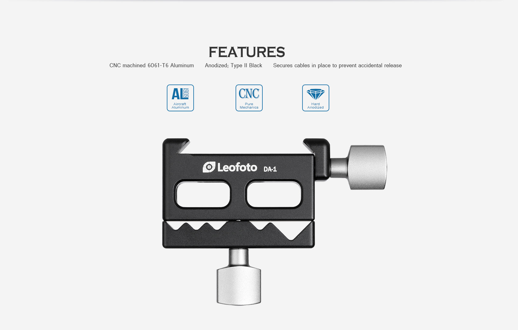 Leofoto DA-1 Cable Anchor for Arca Compatible L Plates