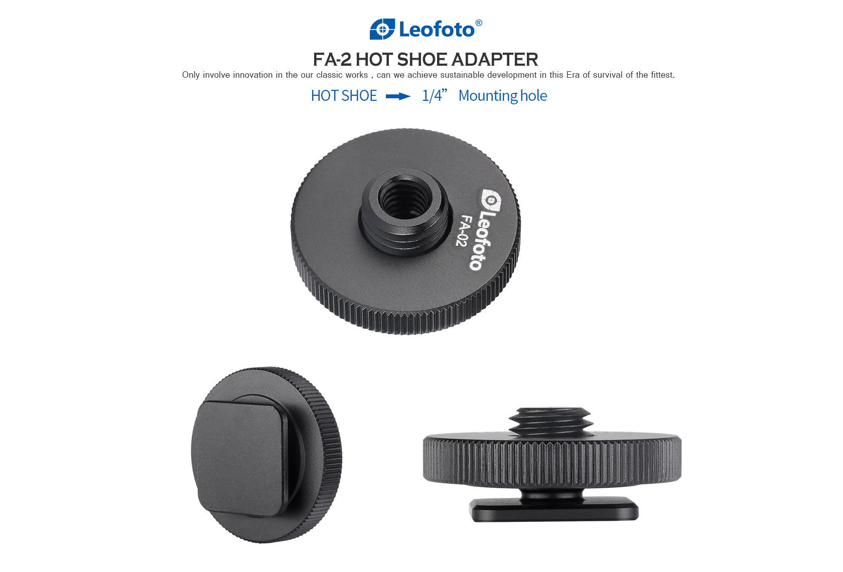 Leofoto FA-01 / FA-02 Hot Shoe Conversion Adapter
