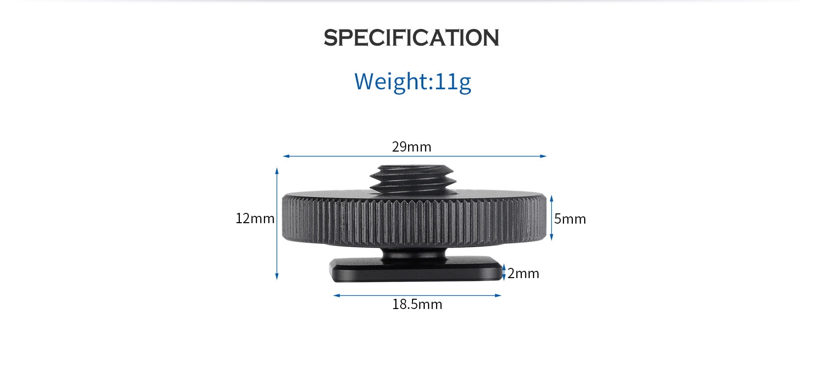 Leofoto FA-01 / FA-02 Hot Shoe Conversion Adapter