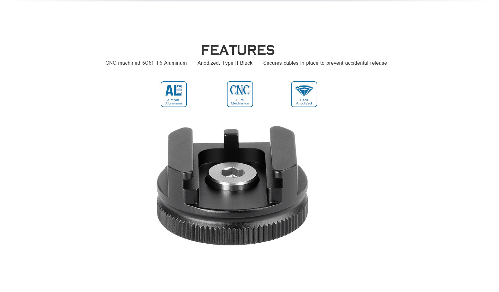 Leofoto FA-05 Cold Shoe Conversion Adapter with 1/4