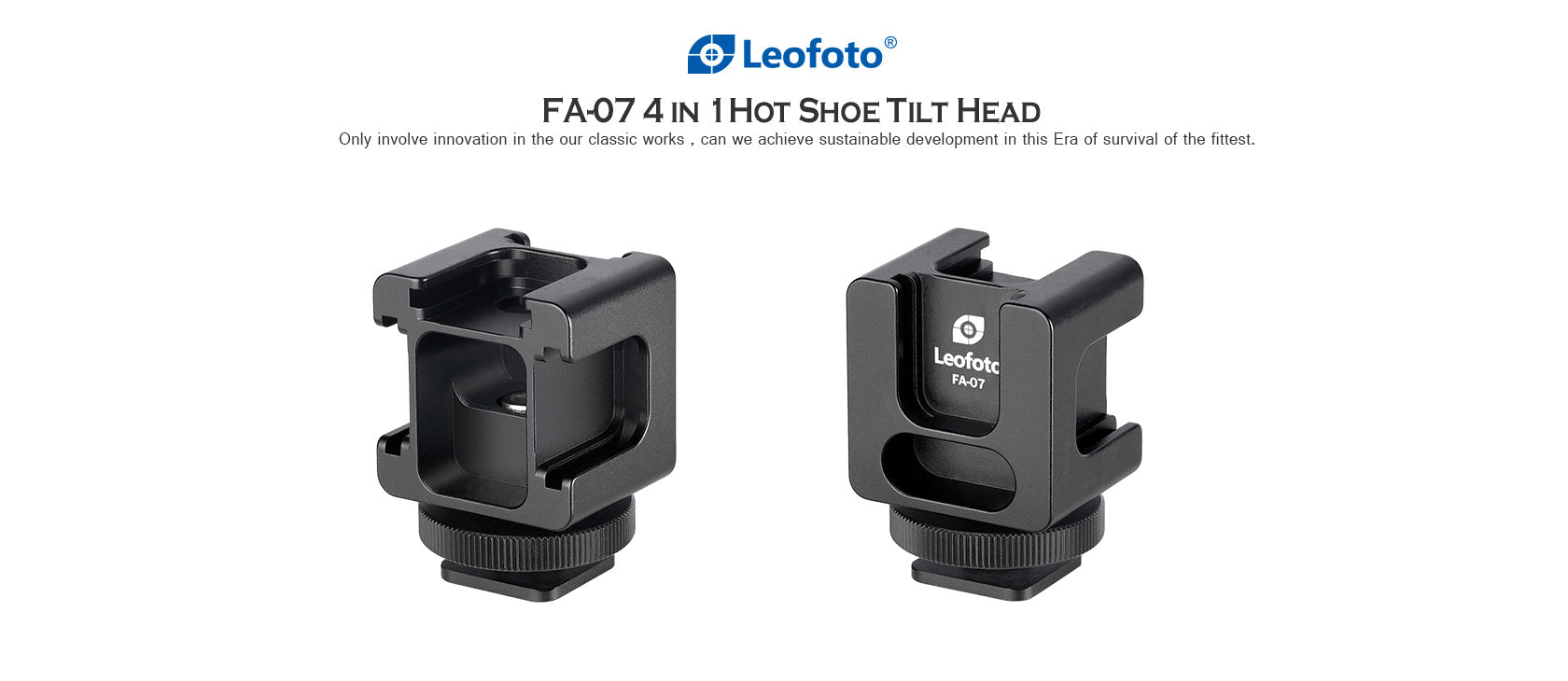 Leofoto FA-07 4 in 1 Flash Hot Shoe Tilt Head Adapter