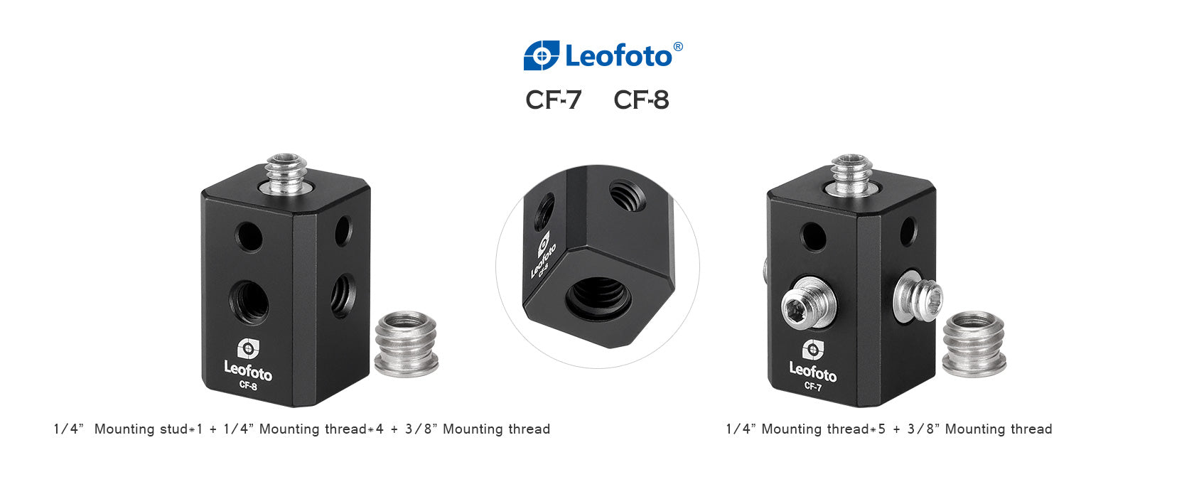 Leofoto CF-7 / CF-8 Tripod Multi-Adapter Post/Block