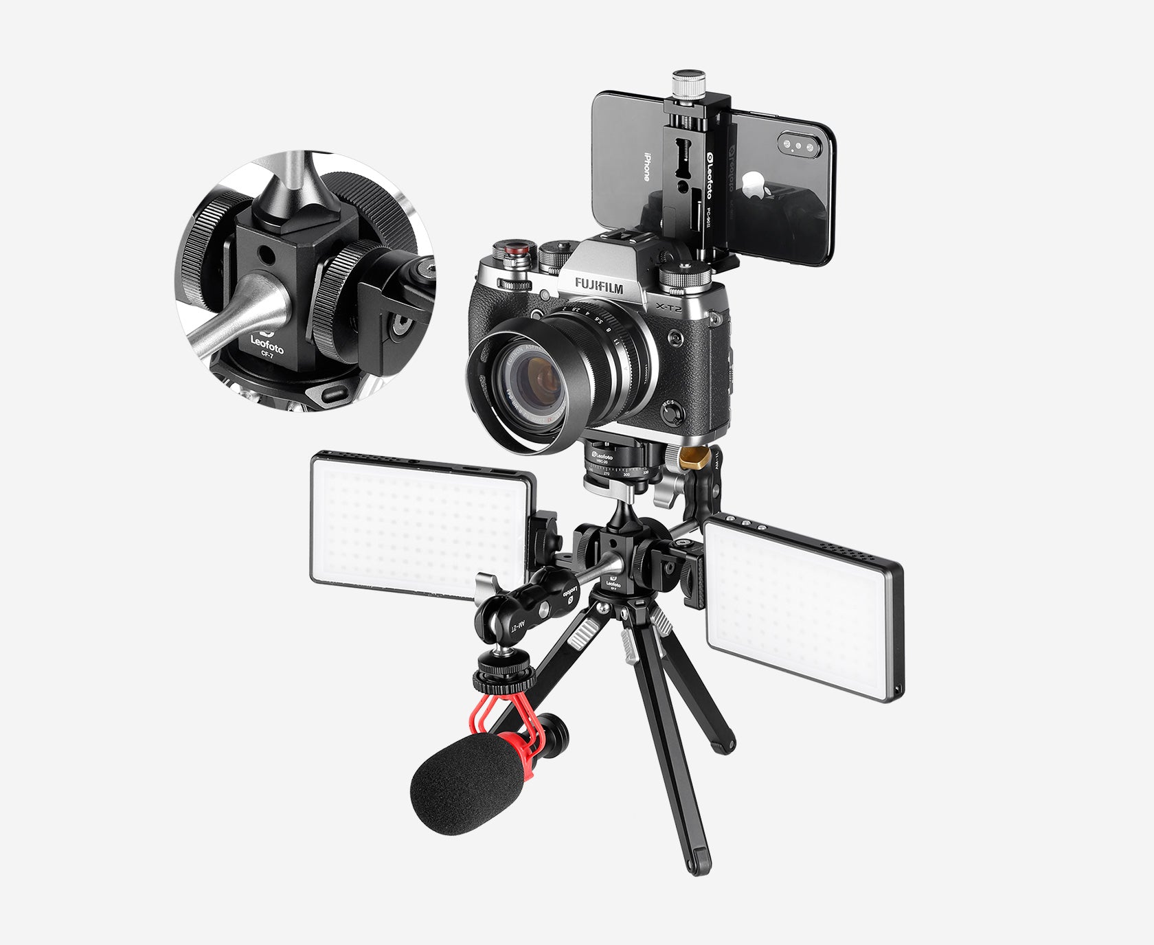 Leofoto CF-7 / CF-8 Tripod Multi-Adapter Post/Block