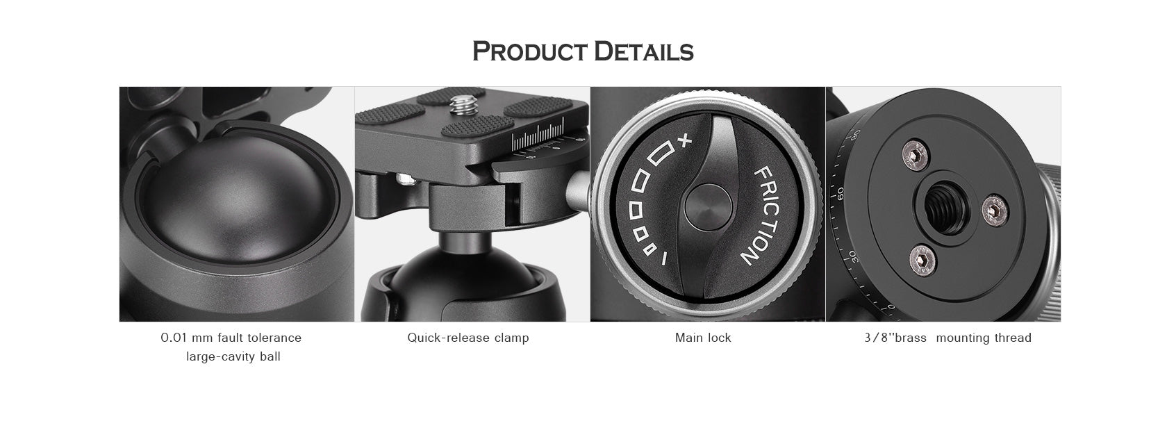 Leofoto XB-38 Ball Head With BPL-50 Quick Release Plate | Arca Compati