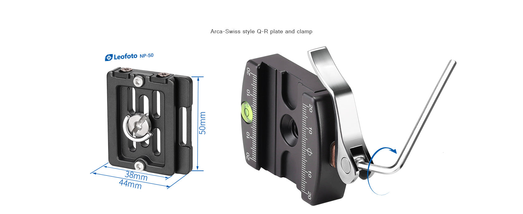 Leofoto LH-30LR Ball Head with LR-50 Lever-Release Clamp | Arca Compat