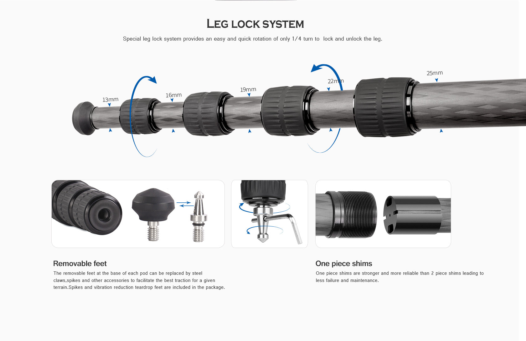 Leofoto LS-255C Ranger Series Tripod Set