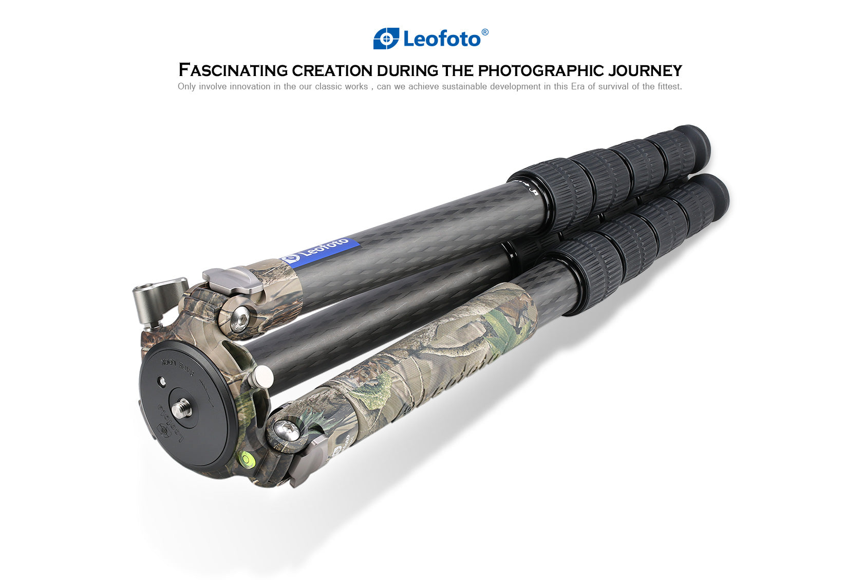 Leofoto LM-365C (Camo) Tripod with 75mm Video Bowl+Platform and Bag