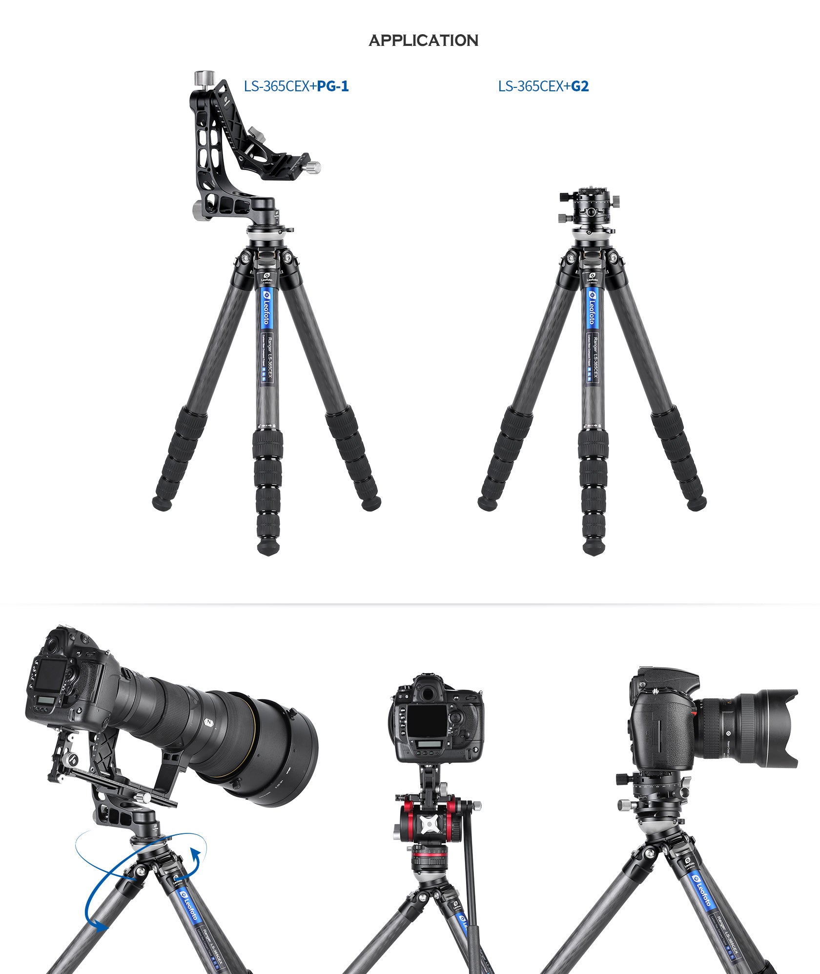 Leofoto LS-365CEX Leveling Ranger Tripod