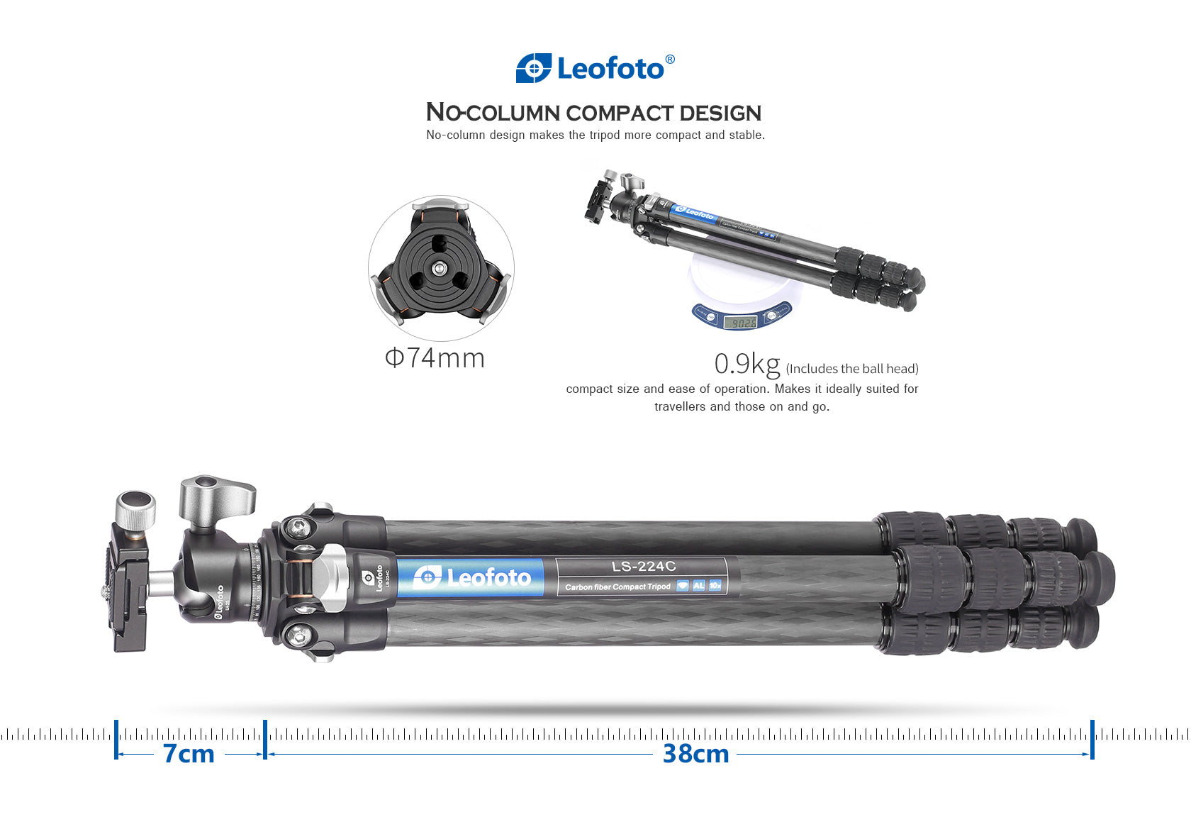 Leofoto LS-224C Ranger Series Tripod Set