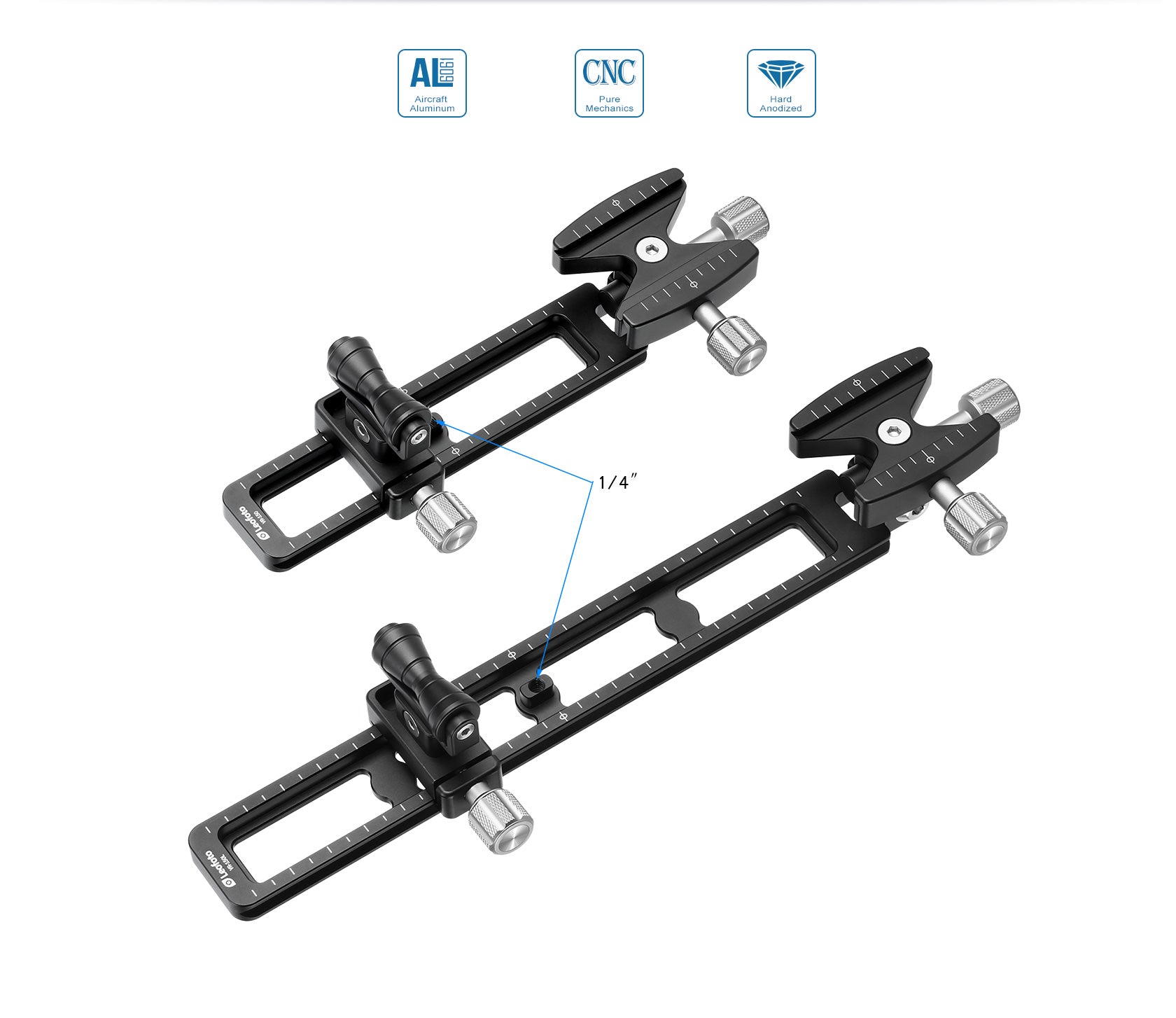 Leofoto VR-150 (Rail 171mm) / VR-150L (Rail 271mm) Dual Pivot Long Tel