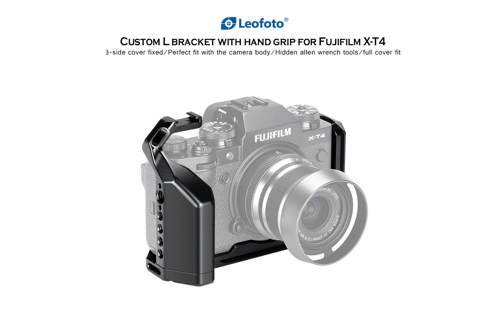 Leofoto LPF-XT4 L Plate for Fujifilm X-T4 Camera Arca Compatible