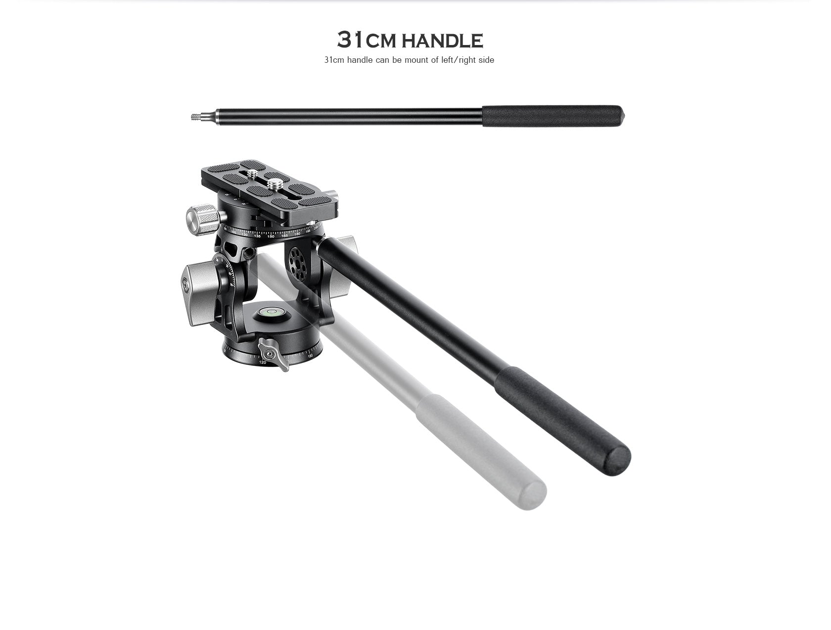 Leofoto VH-30R / VH-30RN Screw-knob Arca clamp with independent 360° panning