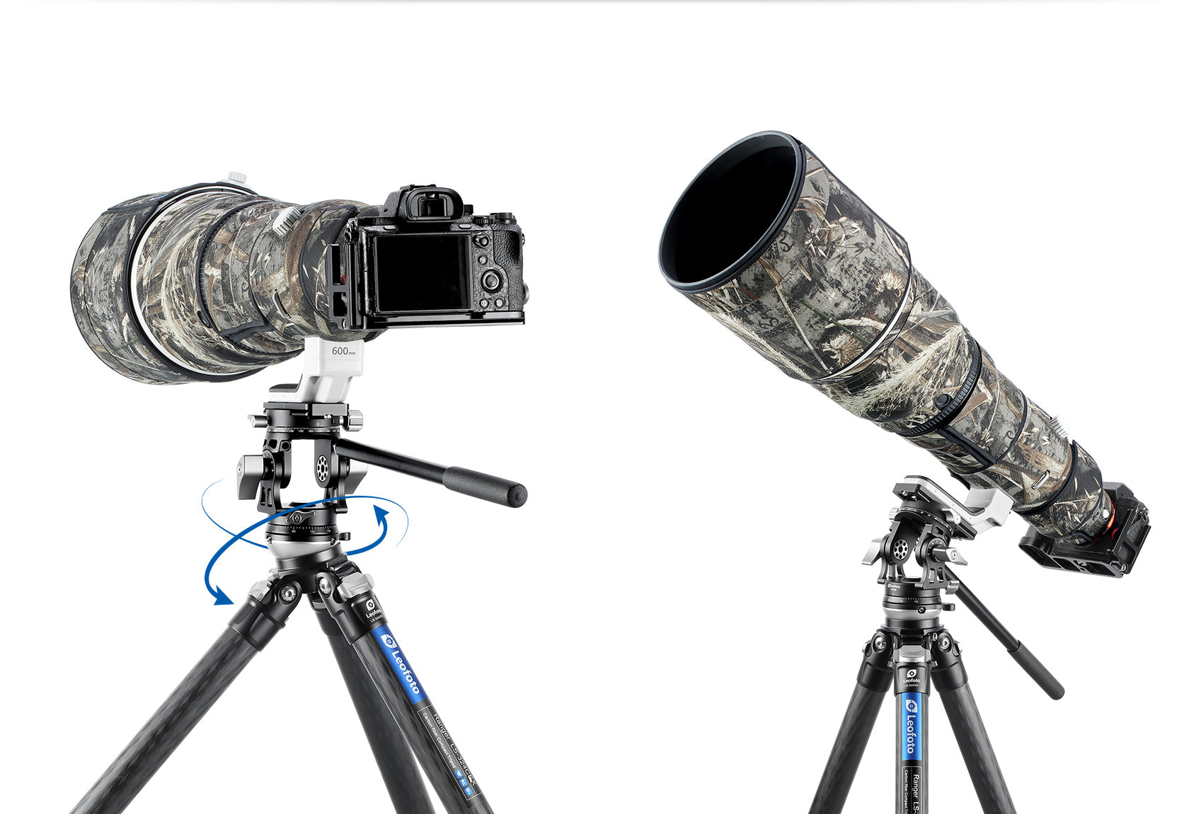 Leofoto VH-30R / VH-30RN Screw-knob Arca clamp with independent 360° panning