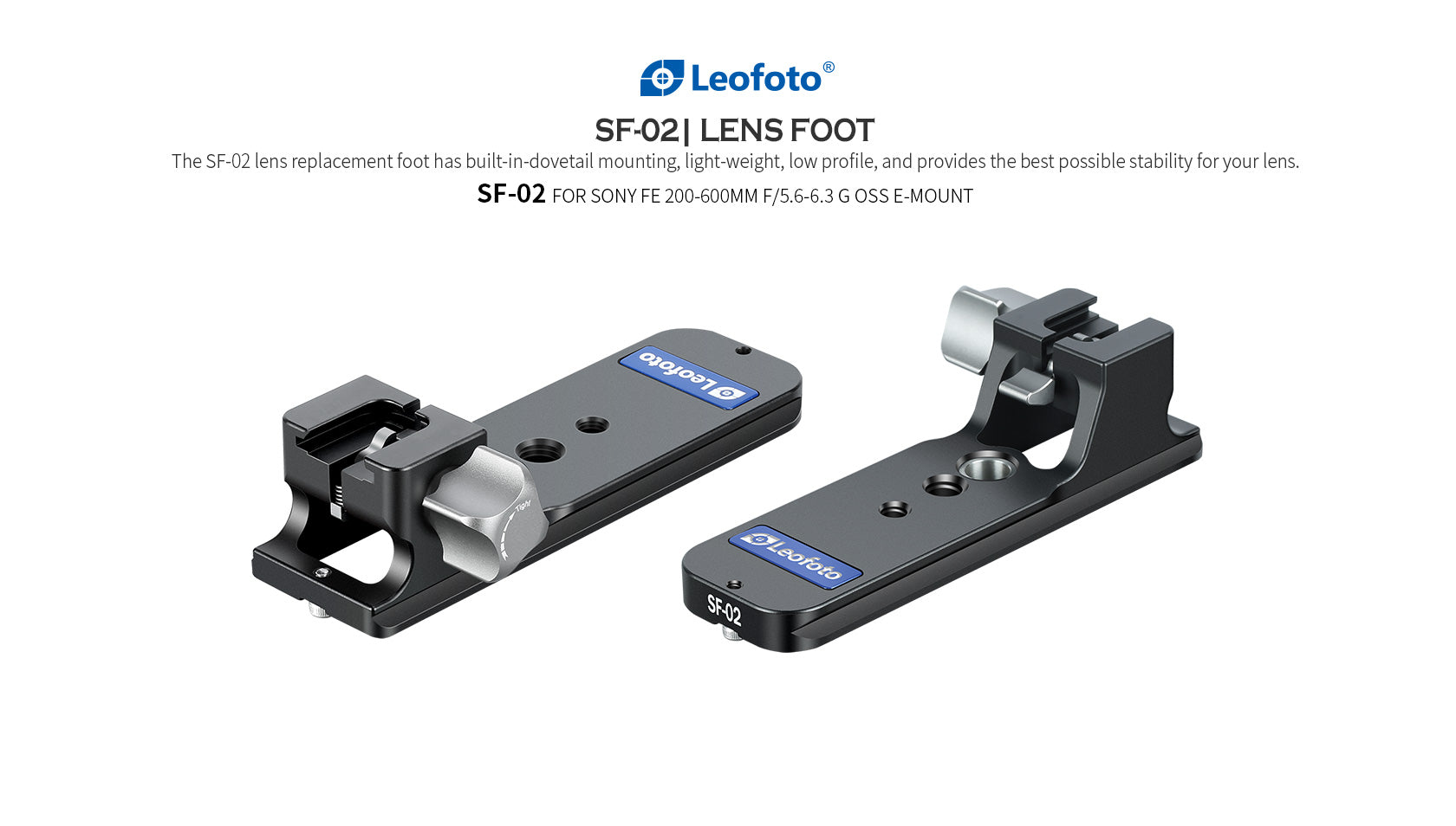 Leofoto SF-02N [Ver.2] Replacemet Lens Foot for SONY FE 200-600 F/5.6-