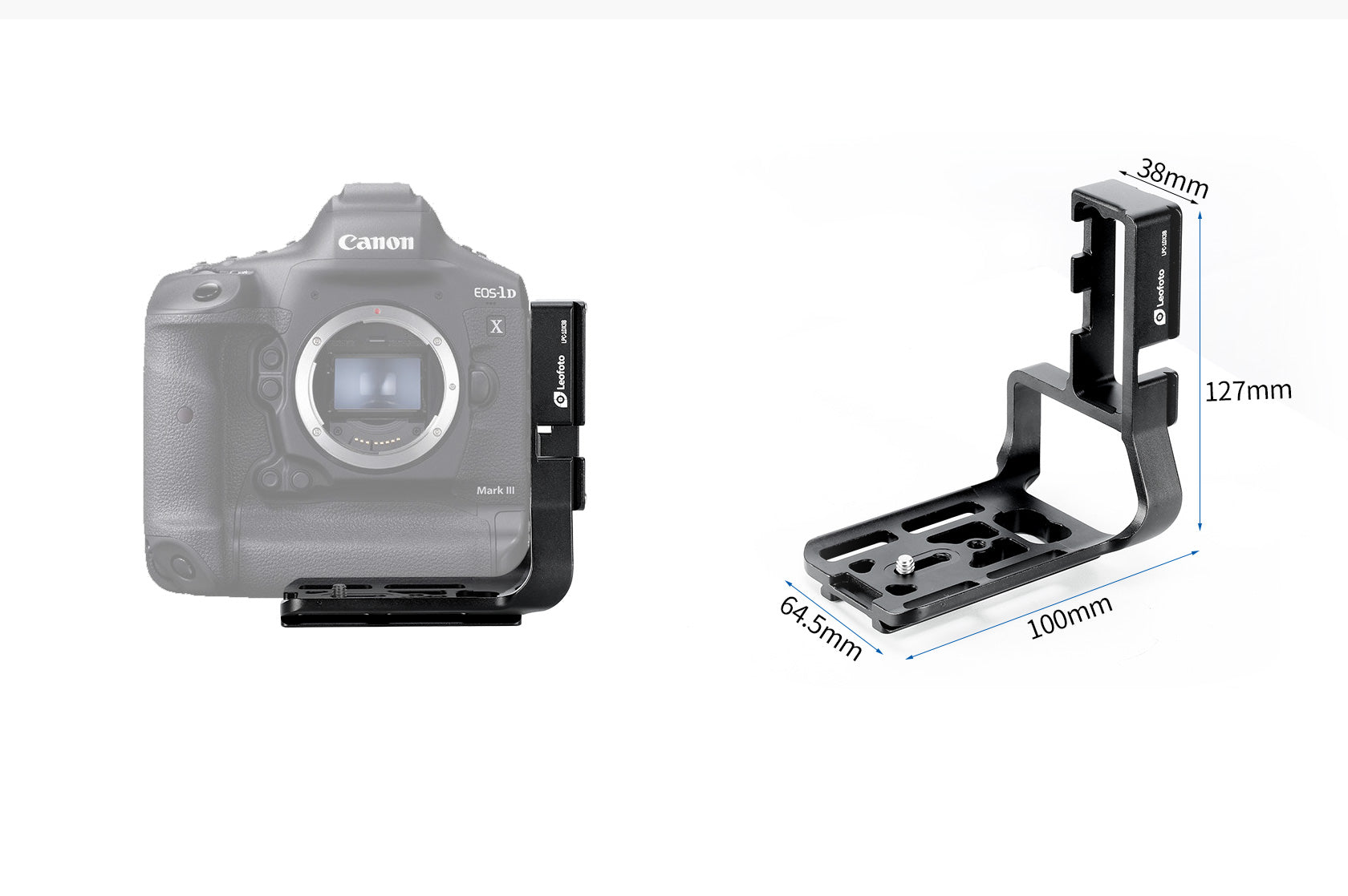 Leofoto LPC-1DX3B L Plate for Canon EOS-1D X Mark III | Arca Compatible