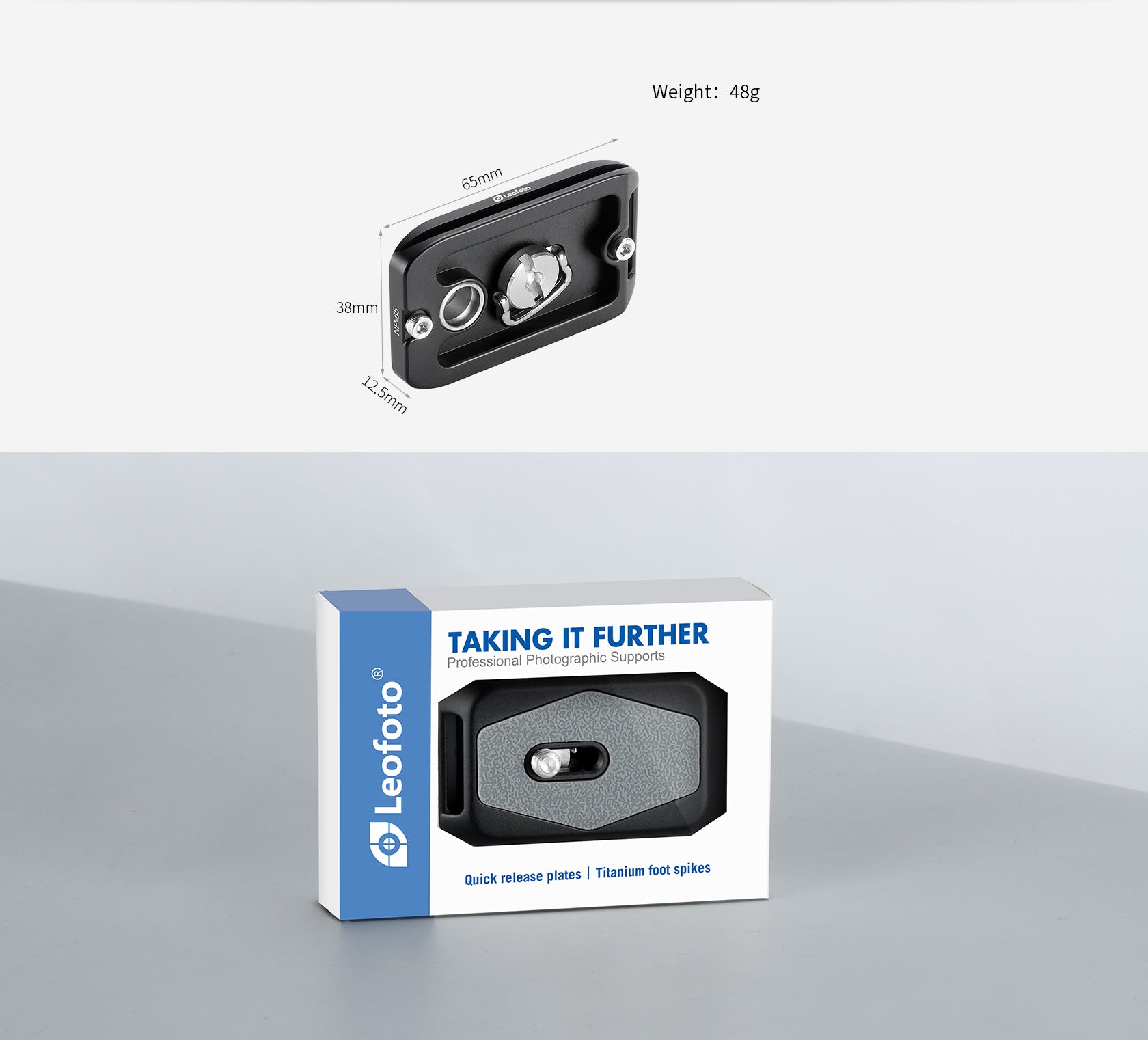 Leofoto NP-65 65mm Plate ARCA Compatible