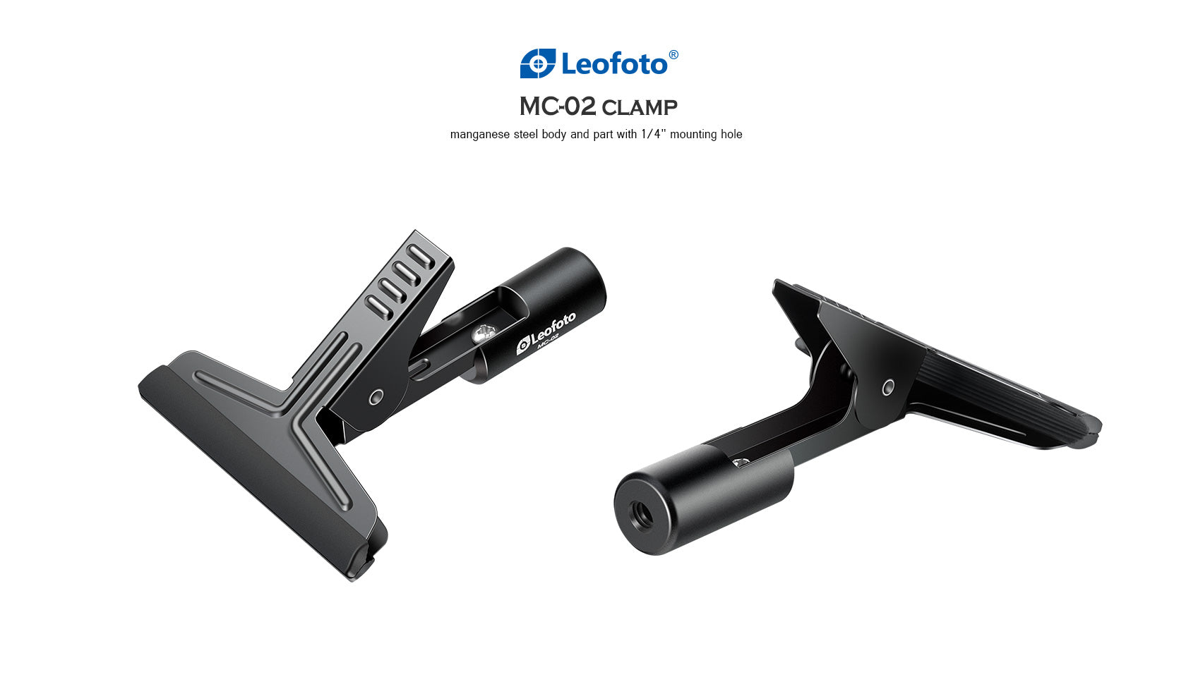 Leofoto MC-02 Manganese Steel Mini Clamp Metal Multi-Function 1/4"