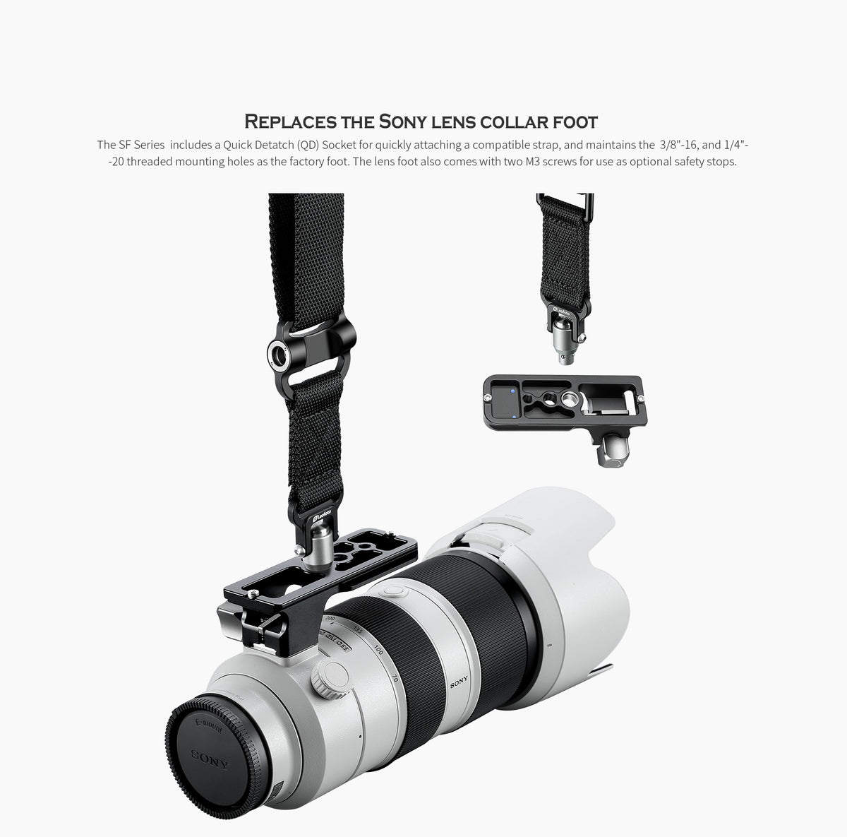 70-200mm F/2.8 Sony Sunwayfoto Pied De Rechange LF-S1 Compatible Avec Objectif Sony FE 70-200 Mm F/2.8 GM OSS Compatible Arca Sony 70-200mm F/4 70-200mm F/2.8 Sony Sunwayfoto Pied De Rechange LF-S1 Compatible Avec Objectif Sony FE 70-200 Mm F/2.8 GM OSS Compatible Arca Sony 70-200mm F/4
