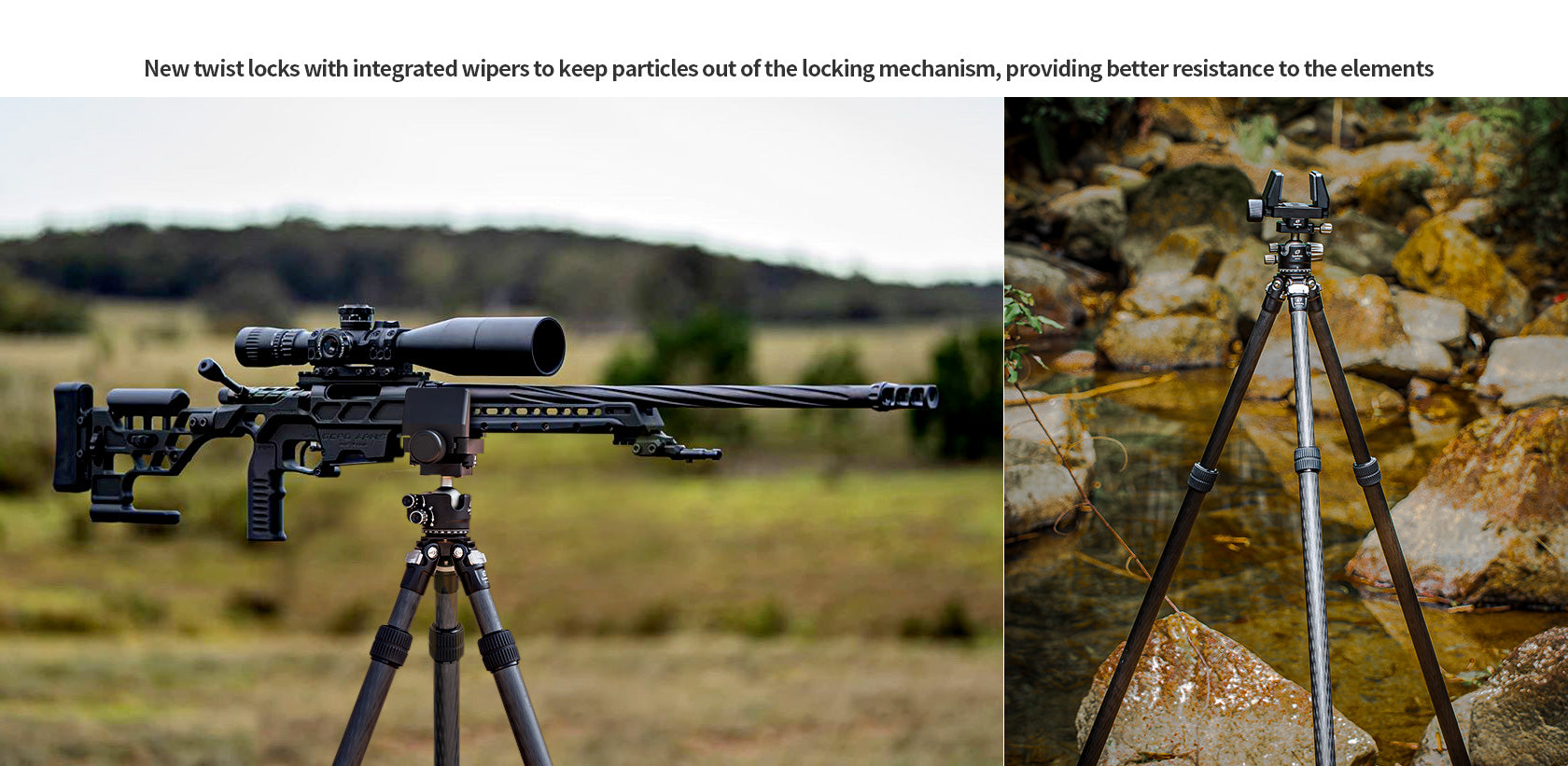 Leofoto SO-282C Inverted Rifle Series Carbon Fiber Tripod + Ballhead Set/Max Load 55lb(25kg) with Bag