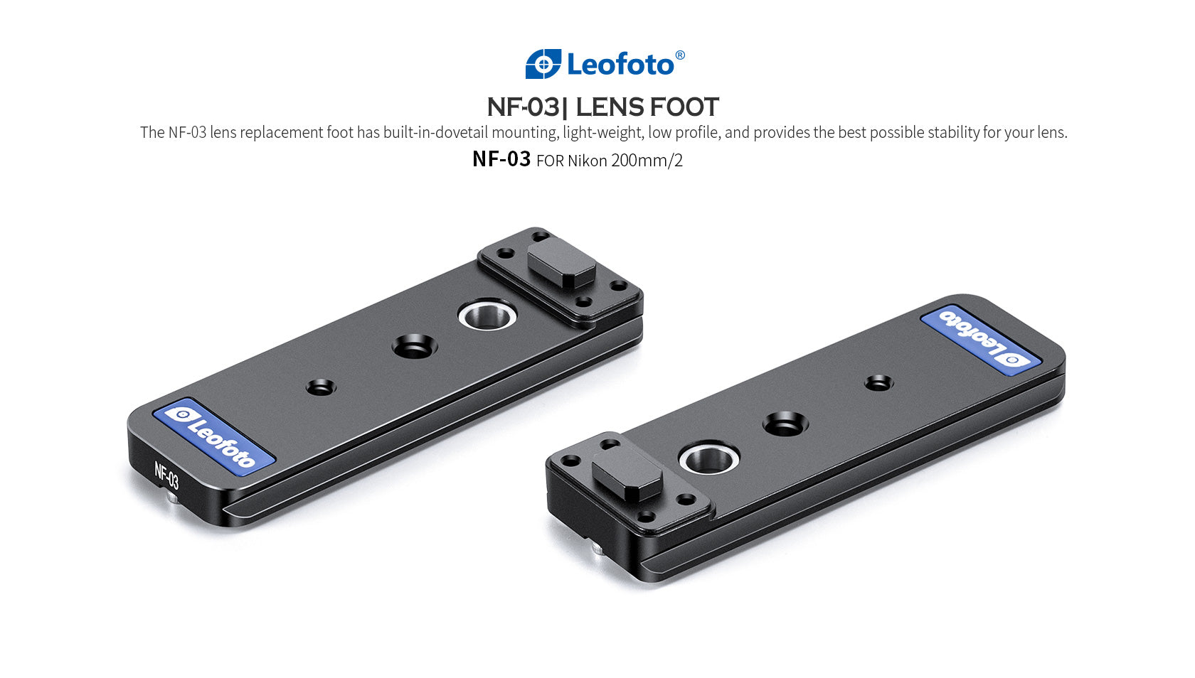 Leofoto NF-03 Replacement Foot for NIKON AF-S 200mm F/2 VR I & II