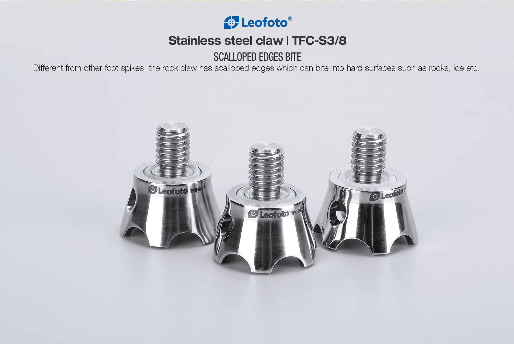 Leofoto TFC, TFC-S1/4, TFC-S3/8 | Set of 3 Tripod Claw Feet