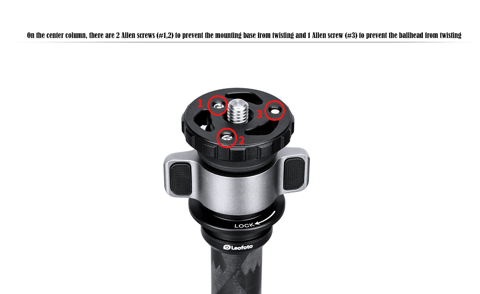Leofoto LQ-365C Premium Carbon Fiber Tripod with Quick Swap Center Col