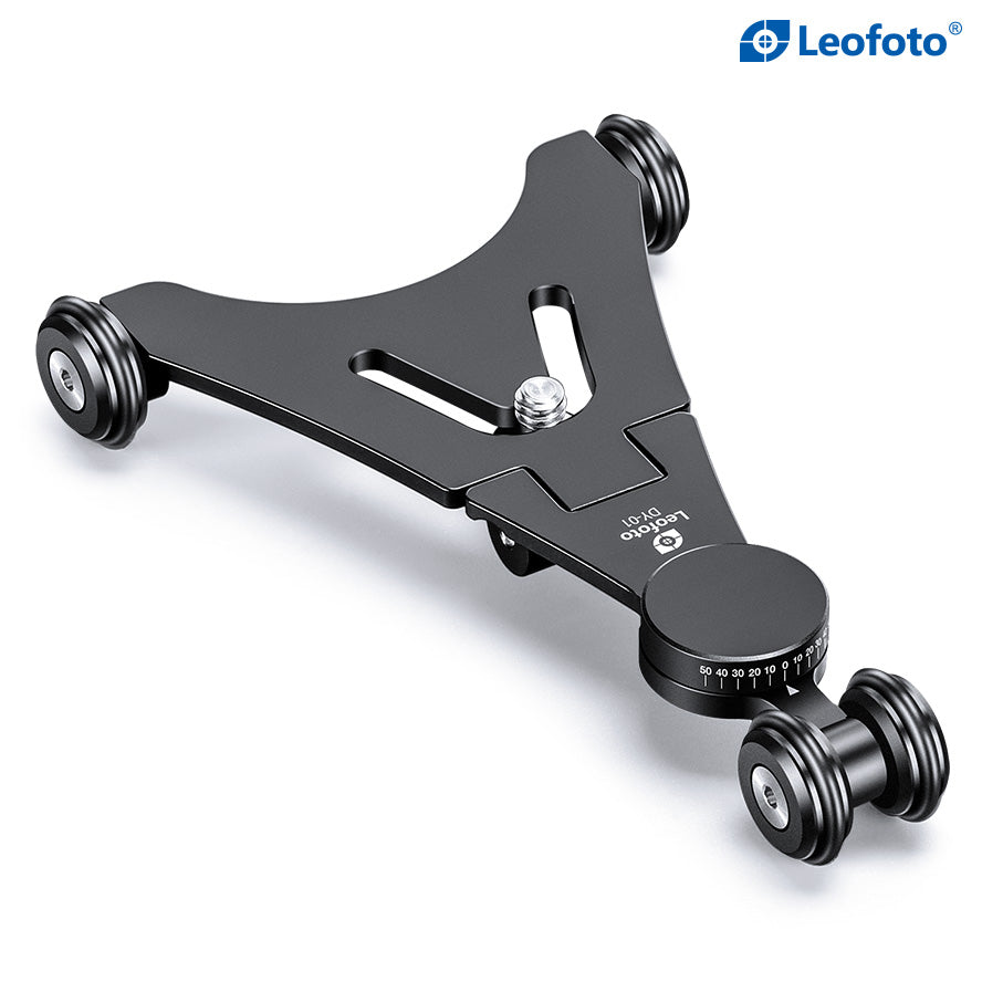 Leofoto DY-01 Mini Foldable Skater Video Dolly with 360° Panning and 1/4" Screw Mount