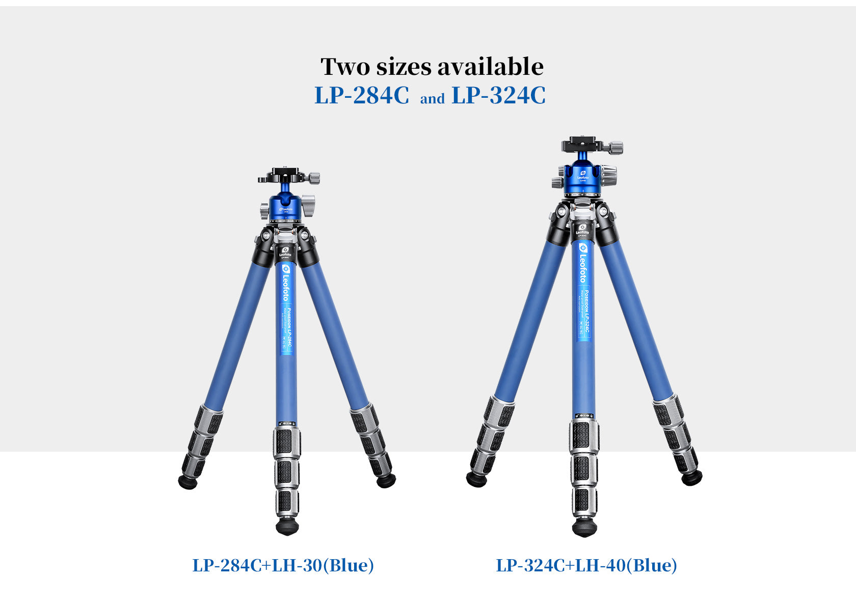 リンゴス Leofoto LP-324C Poseidon Ocean Tripod + LH-40 Ballhead Set (Full Blue)