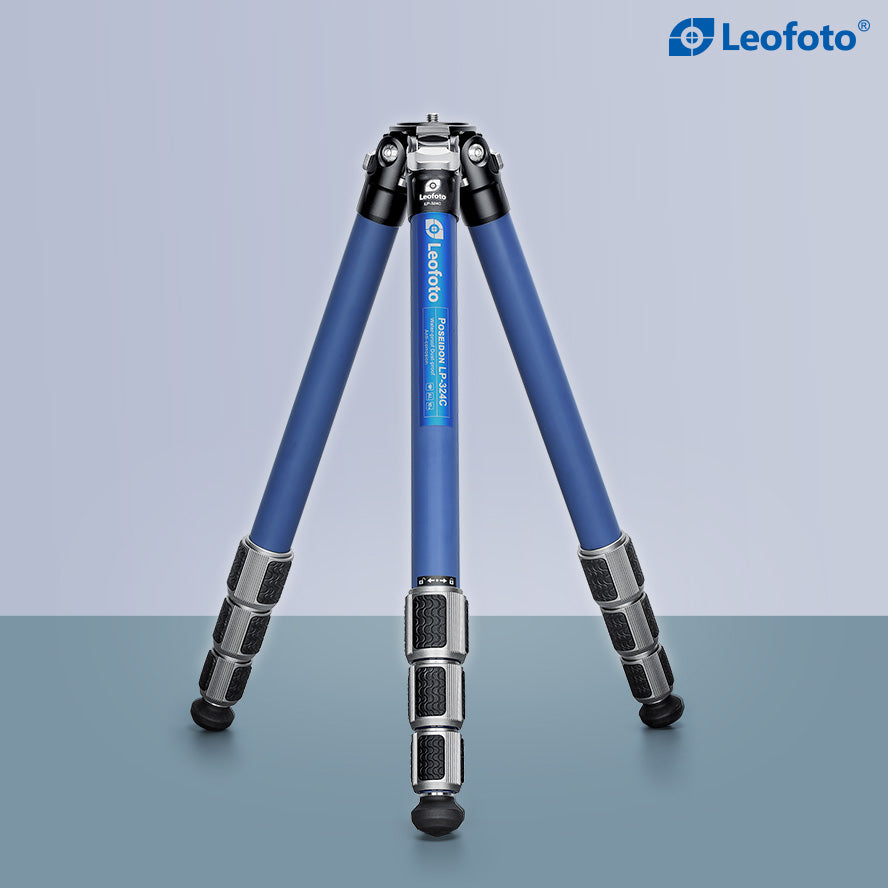 Leofoto LP-324C Poseidon Ocean Tripod + LH-40 Ballhead Set (Full Blue)