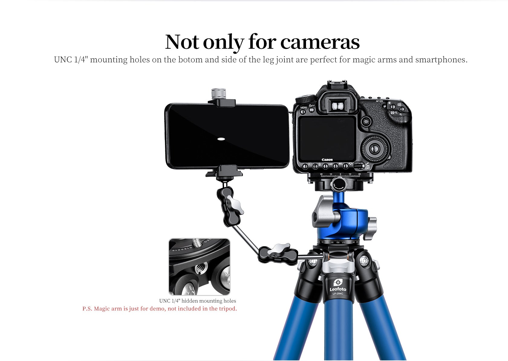 Leofoto LP-284C Poseidon Ocean Tripod + LH-30 Ballhead Set (Full Blue)