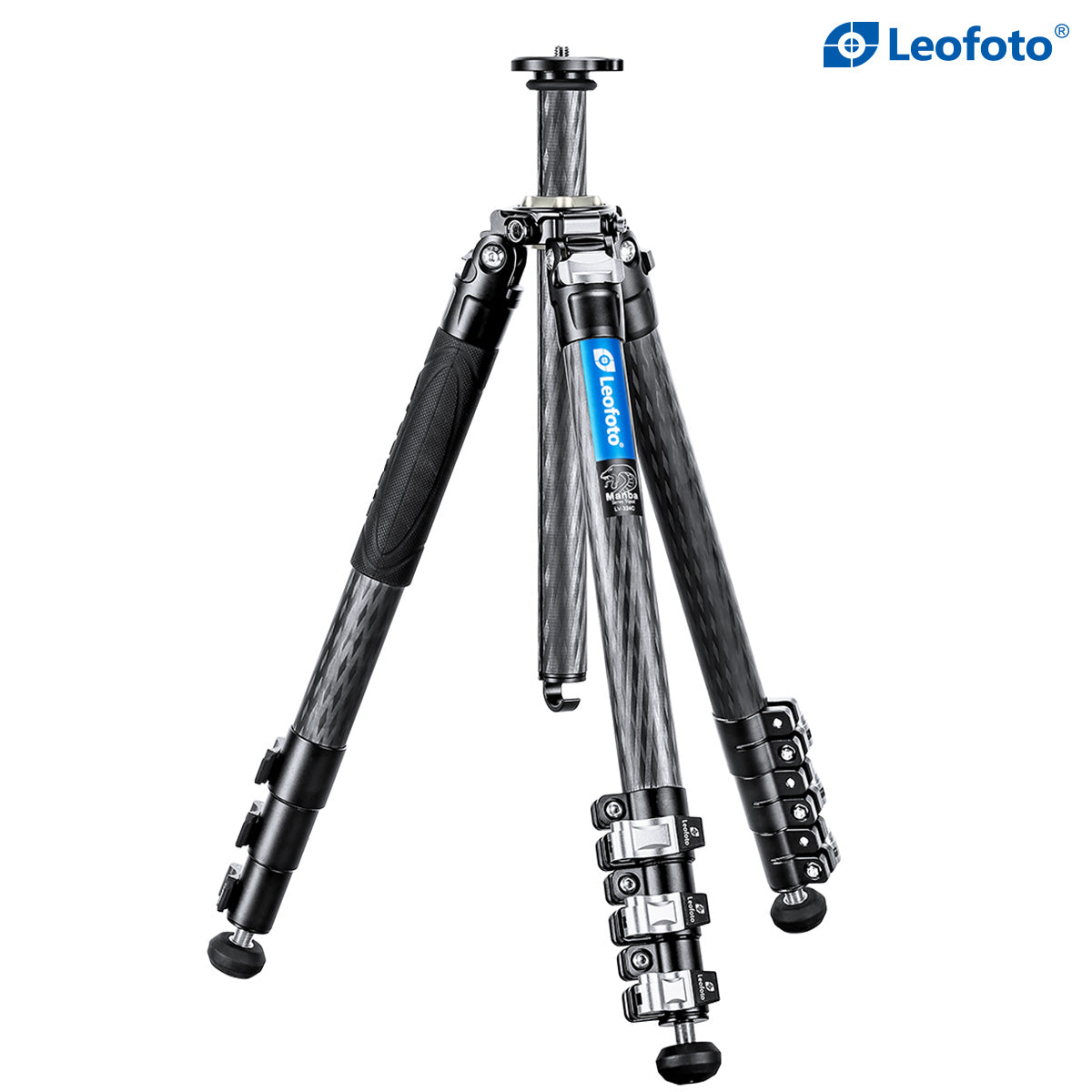 Leofoto LV-324C 4-Section Carbon Fiber Video Tripod / Built-In Hollow Ball and Flip Leg Locks