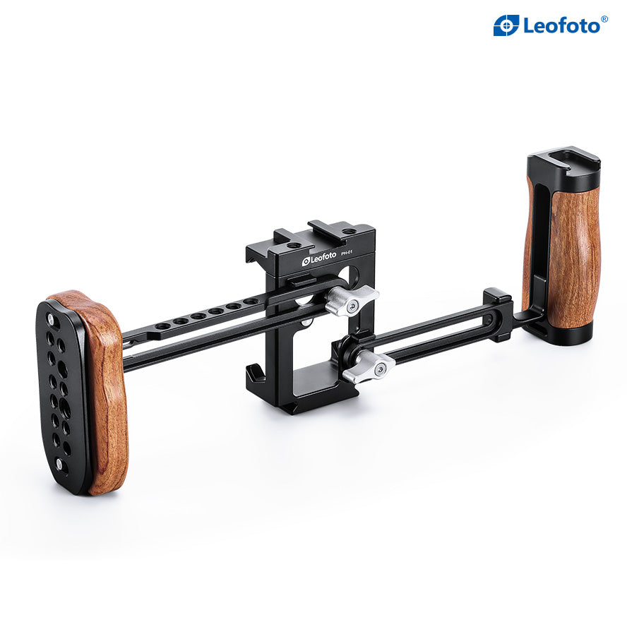 Leofoto PH-01 Mobile Video Kit with Wood Handles