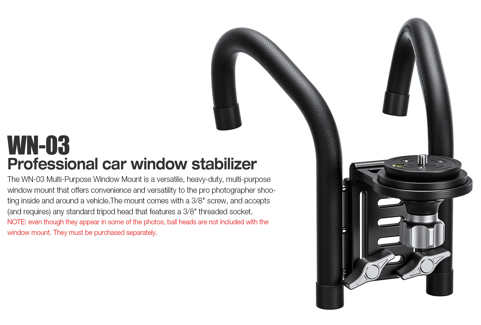 Leofoto WN-03 Car Window Stabilizer