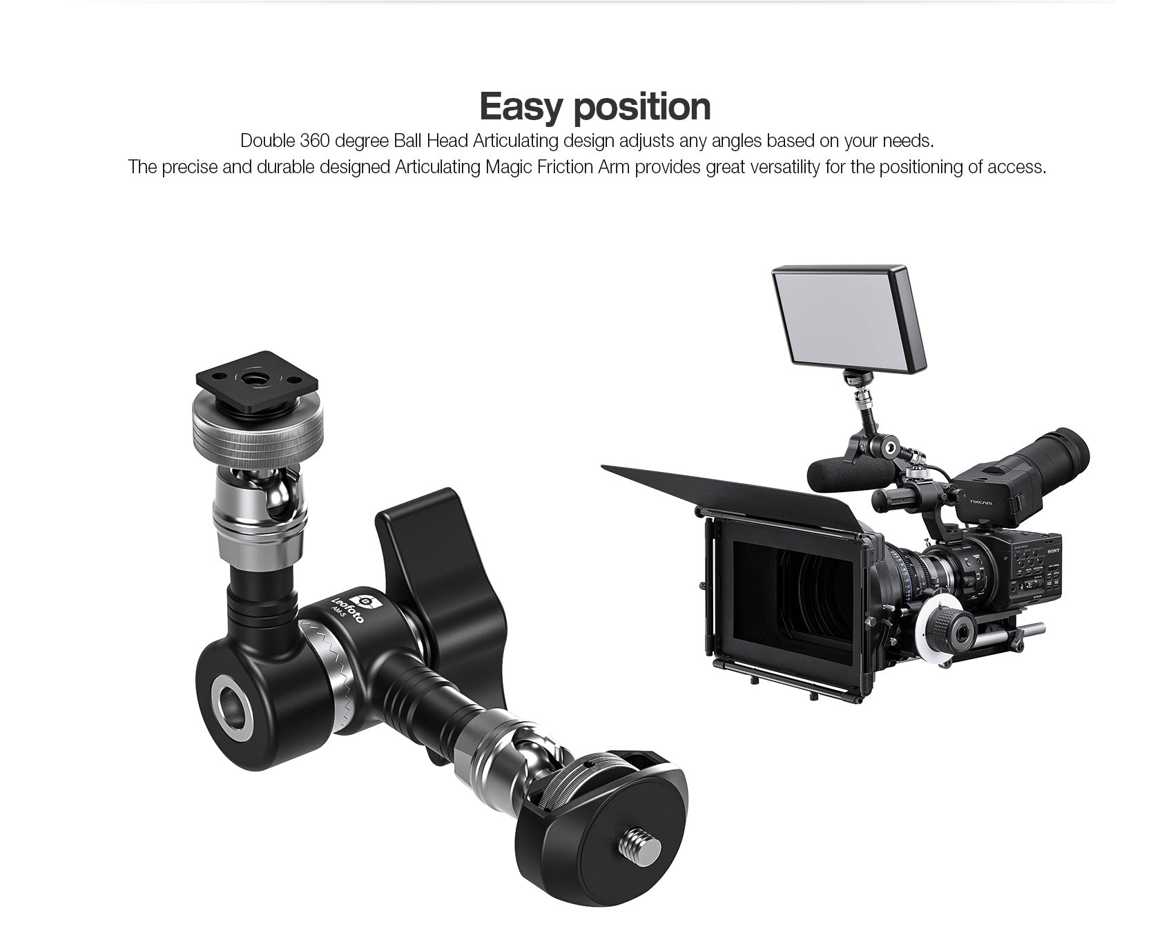 Leofoto AM-5 / AM-6 Versa Magic Arm 