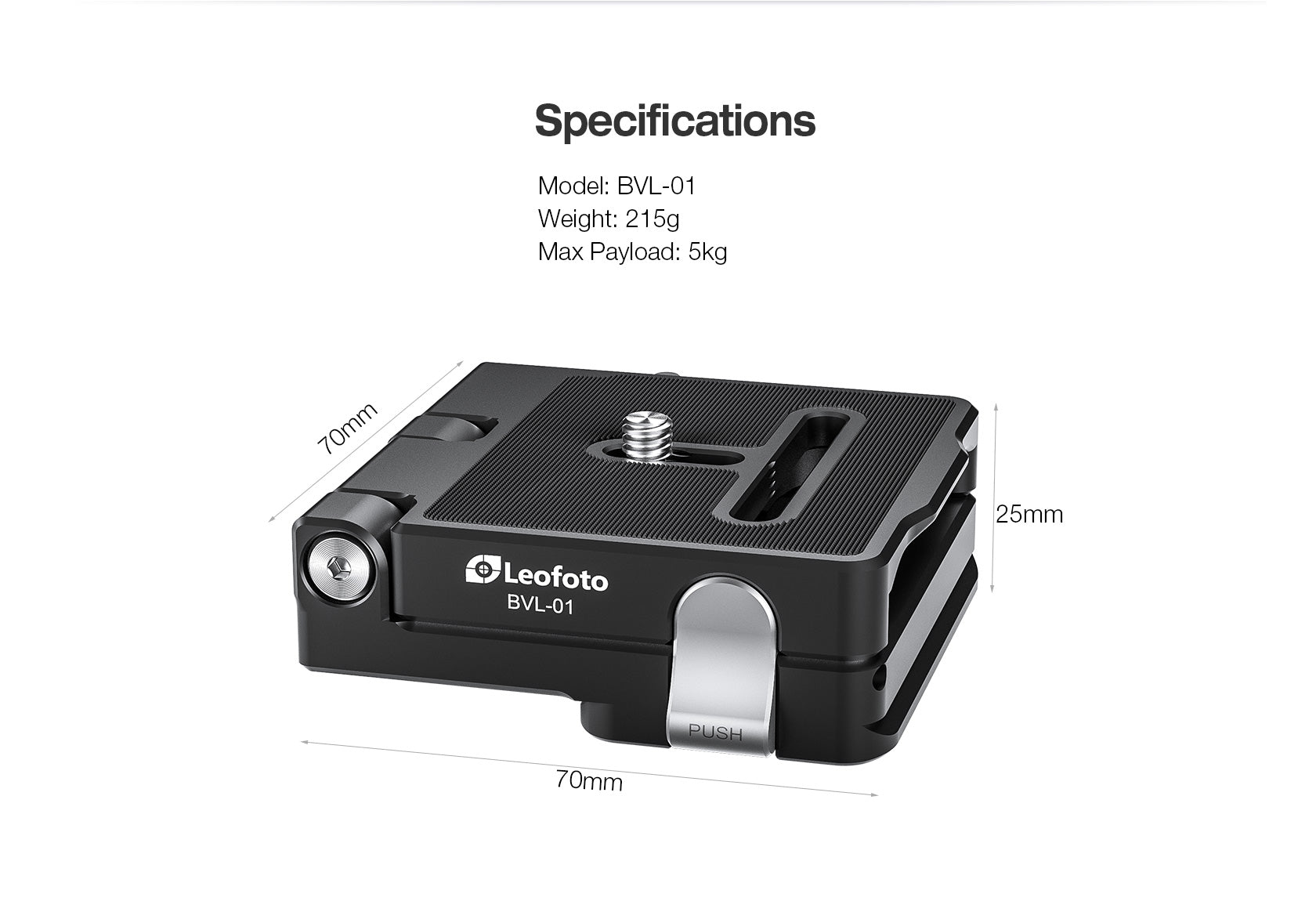 Leofoto BVL-01 Foldable Conversion L Plate | Arca Compatible