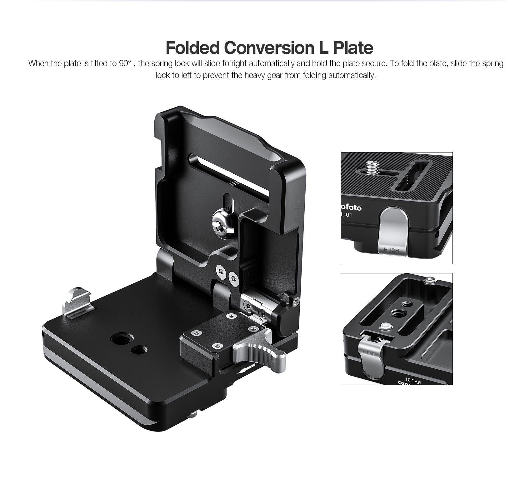 Leofoto BVL-01 Foldable Conversion L Plate | Arca Compatible