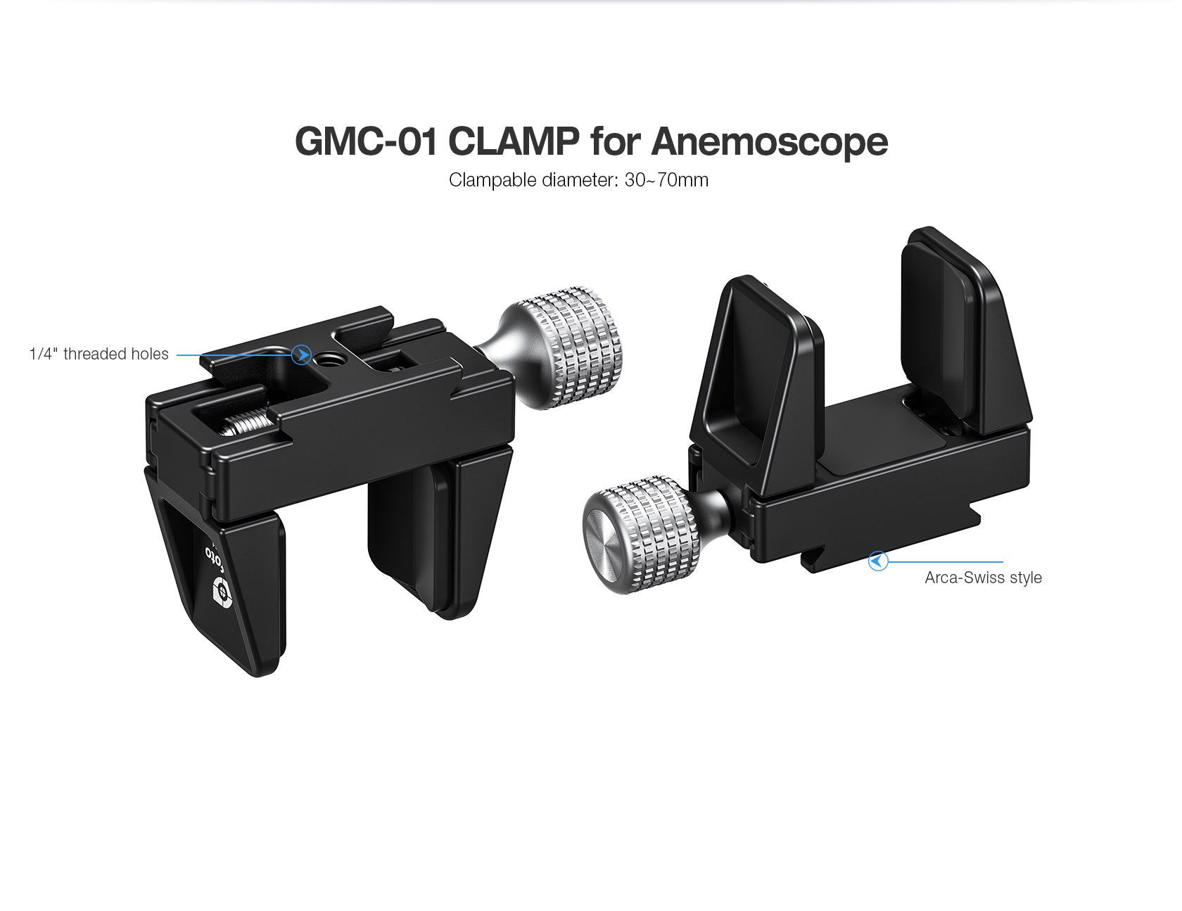 Leofoto AM-7 Magic Arm + MC-60 Clamp + GMC-01 Clamp Set for Kestrel We