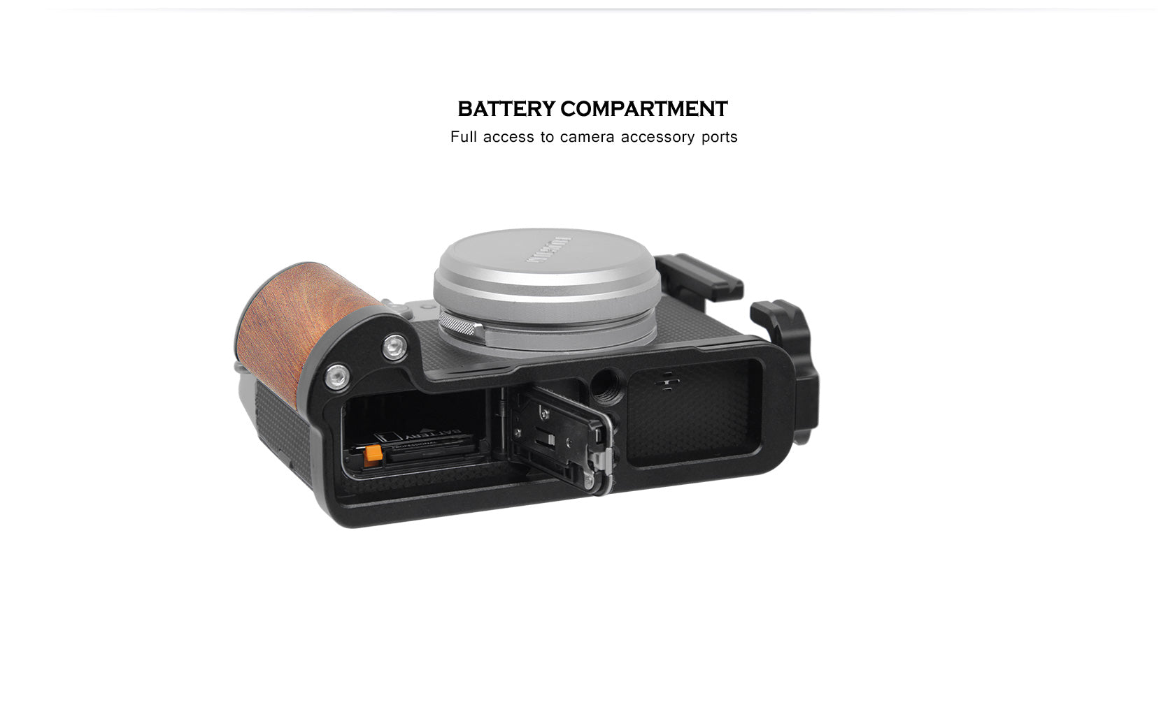 Leofoto LPF-X100V L Plate for Fujifilm X-100V Camera Arca Compatible