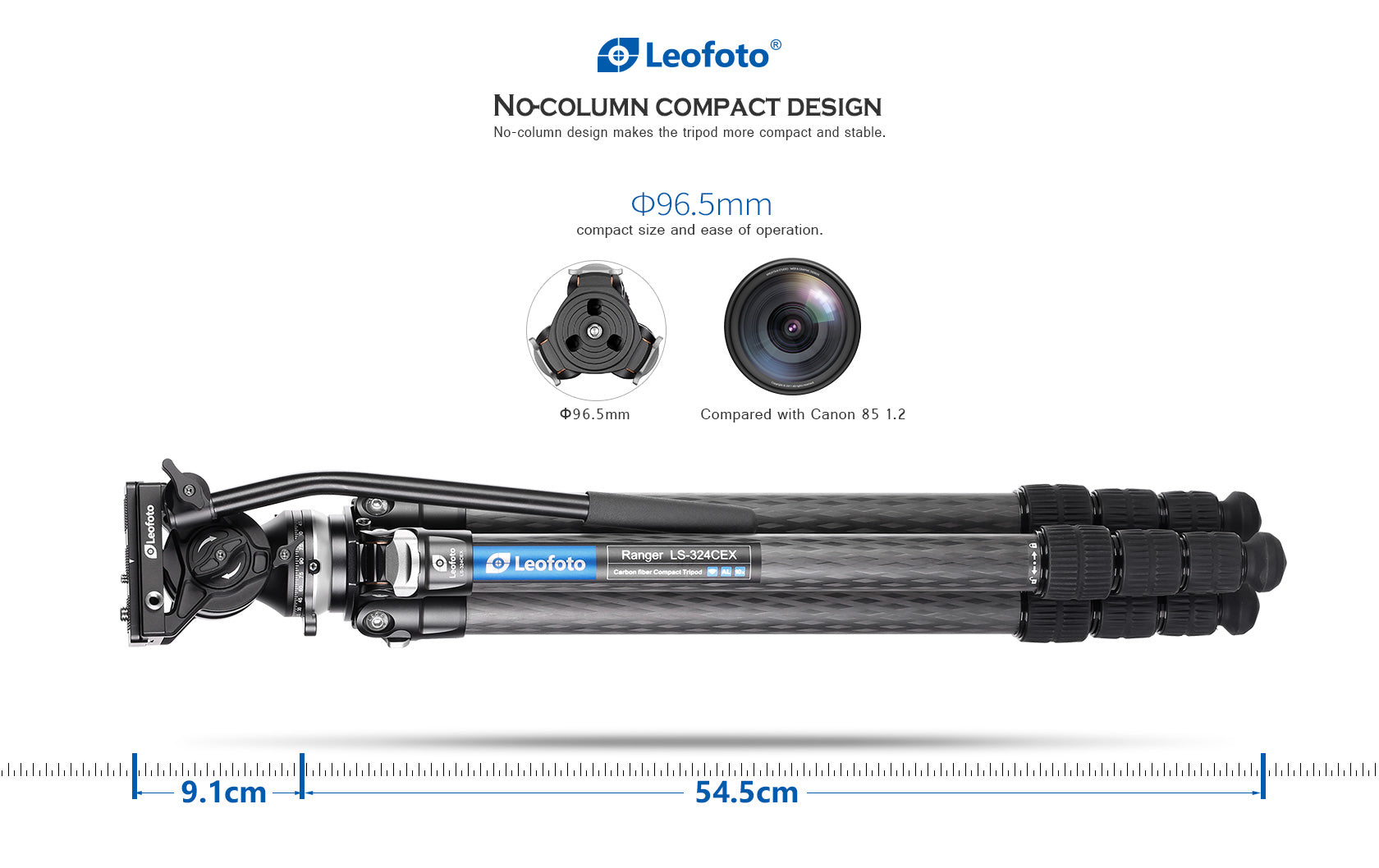 Leofoto LS-324CEX Leveling Ranger Tripod