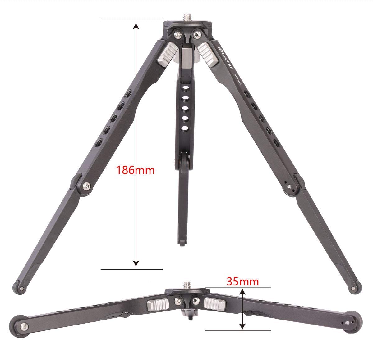 Leofoto MT-03+LH-25 Mini Tripod with Mini Ball Head Kit and Bag